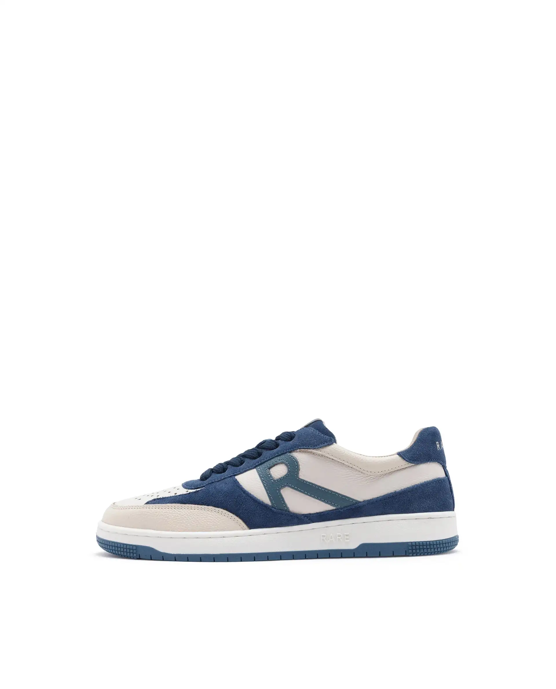 Rare Rabbit Men's Parallax Teal / Beige Plain Shoes - Image 9