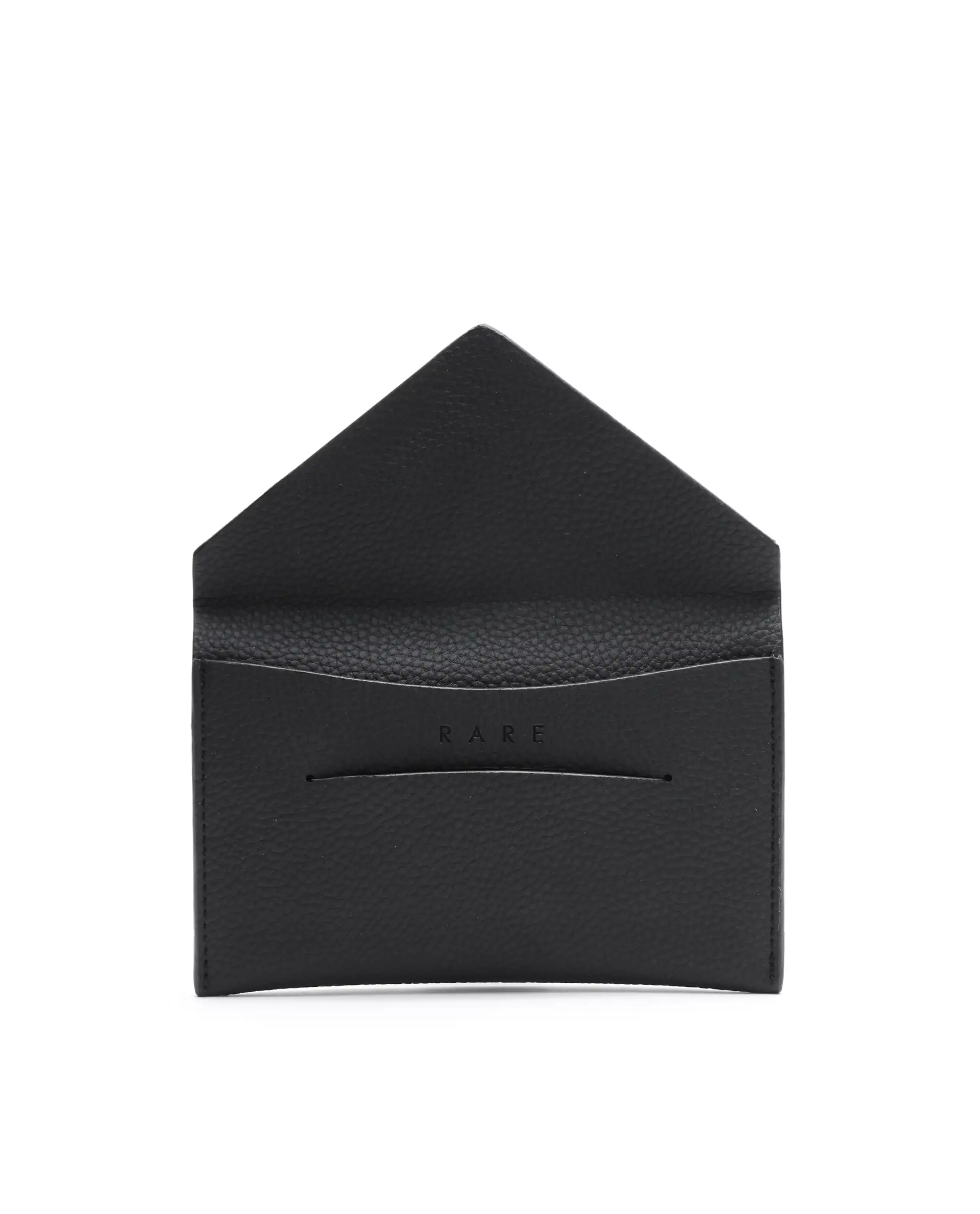 Rare Rabbit Men's Paspo Black Leather Passport Holder