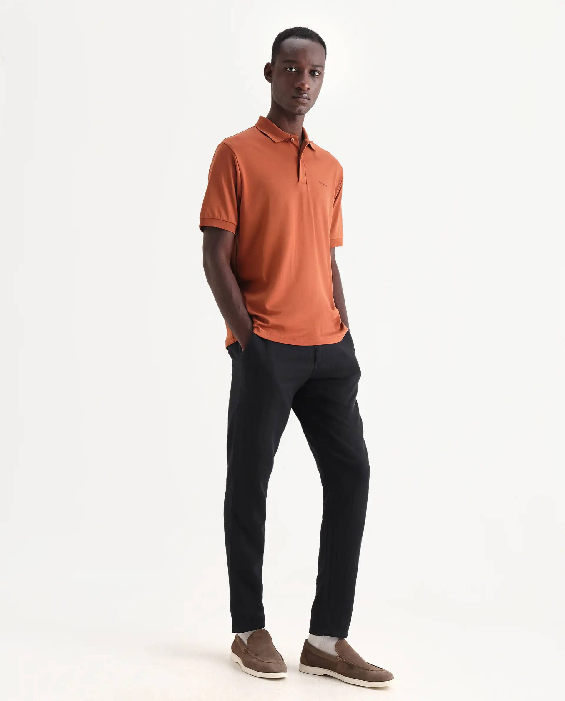 Rare Rabbit Men's Pastor-3 Black Cotton Plain Regular Fit Trouser - Image 6