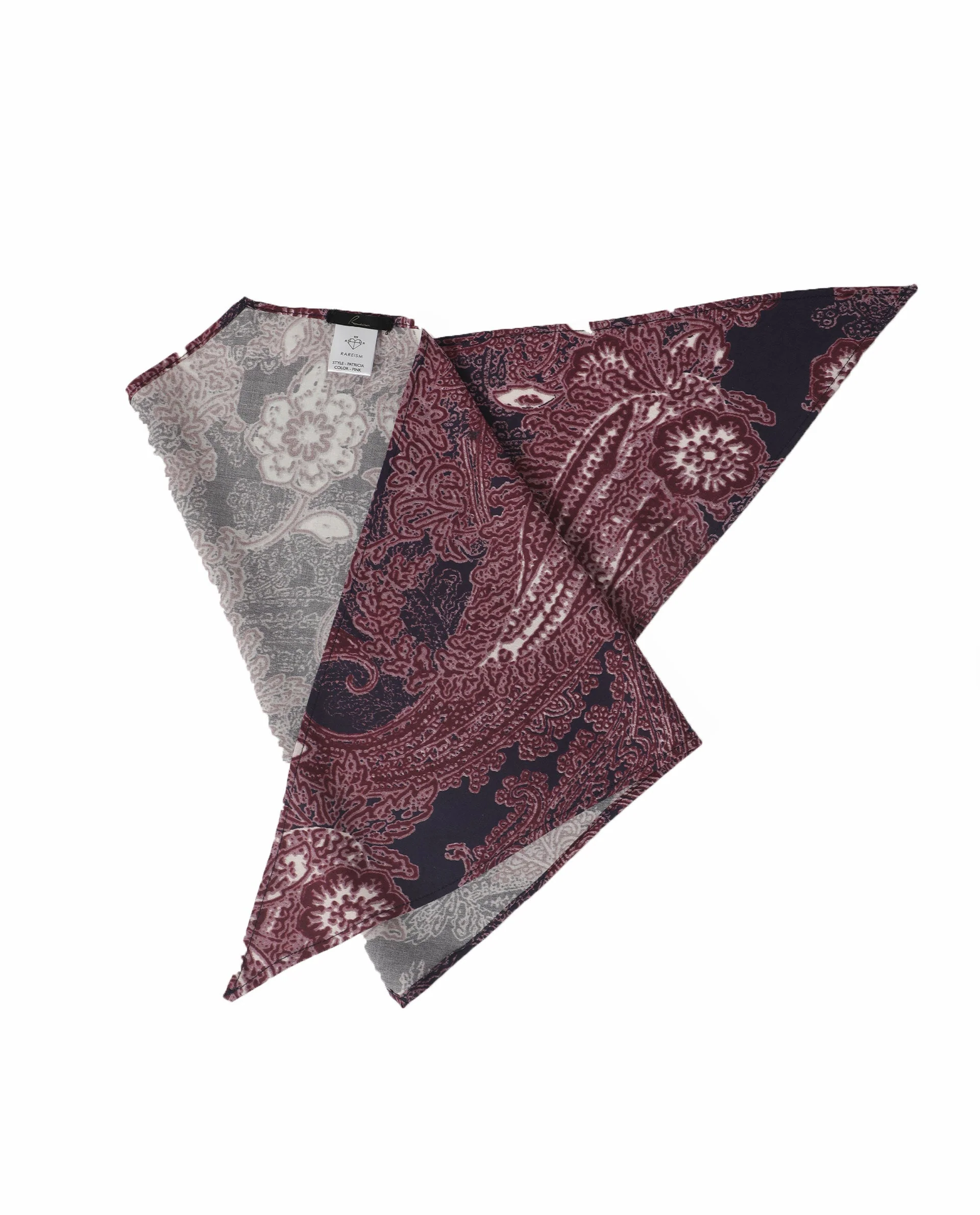 Rareism Women Patricia Pink Scarf Cotton Silk - Image 5
