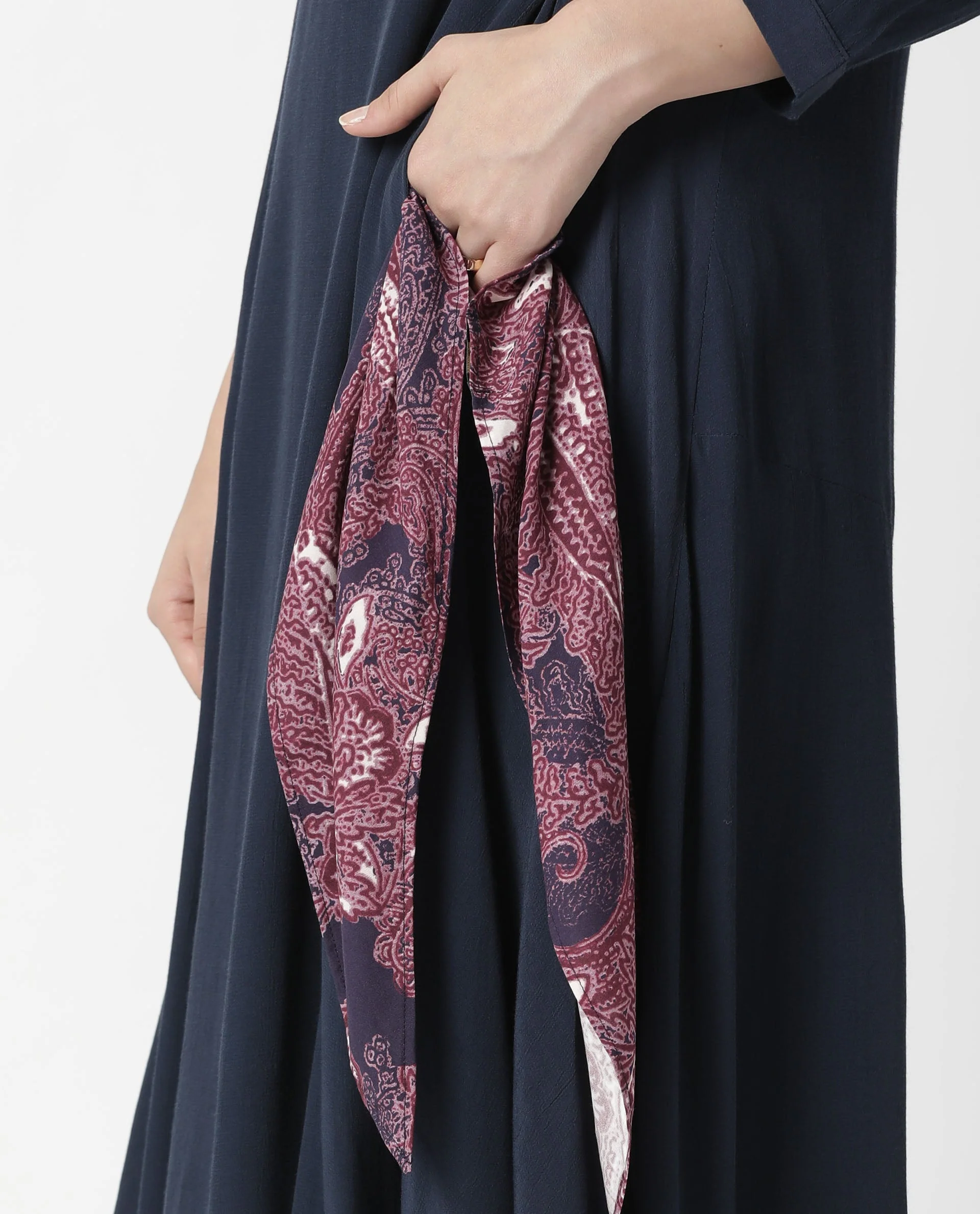 Rareism Women Patricia Pink Scarf Cotton Silk - Image 6
