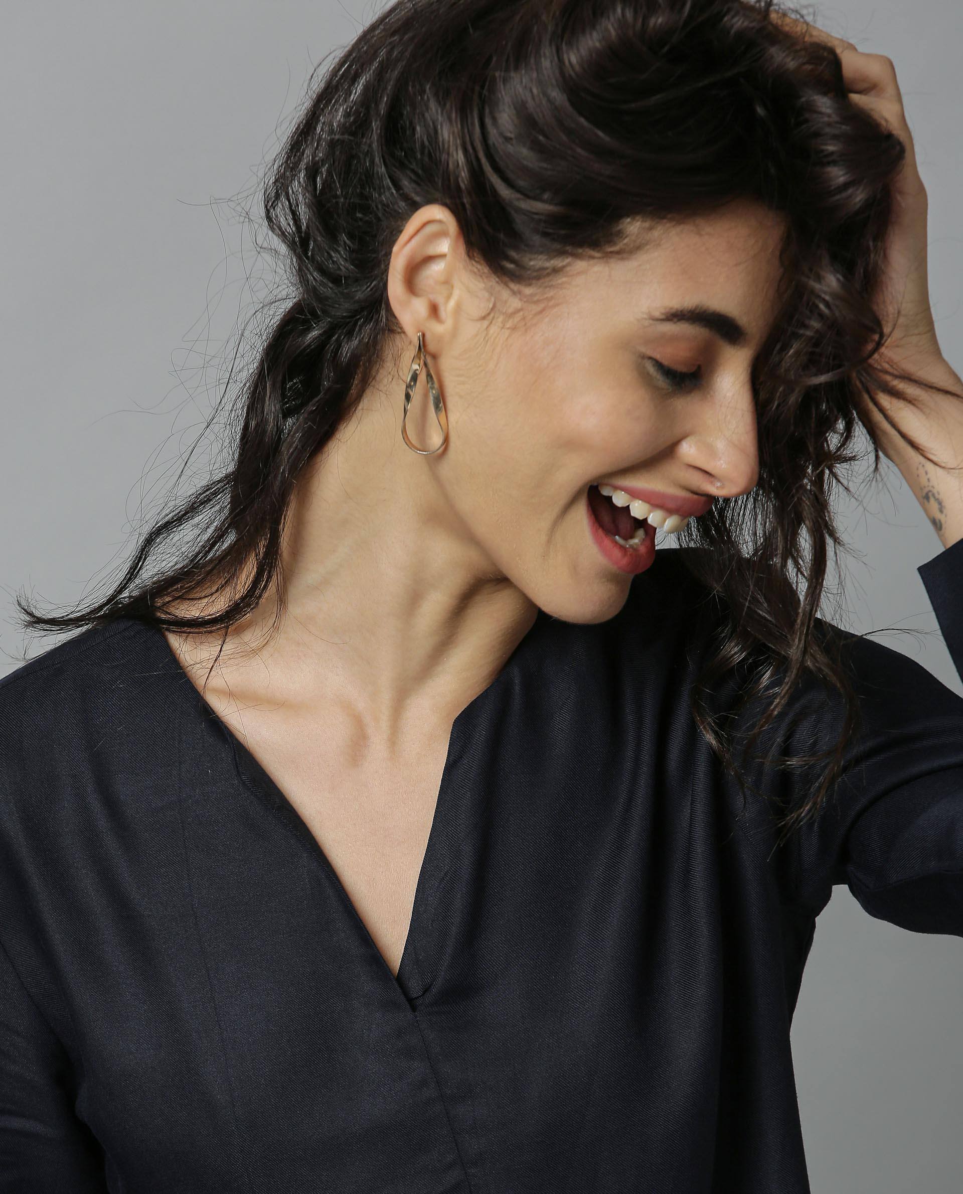 Rareism Women Paul-Rz Navy Top Full Sleeves Solid - Image 3