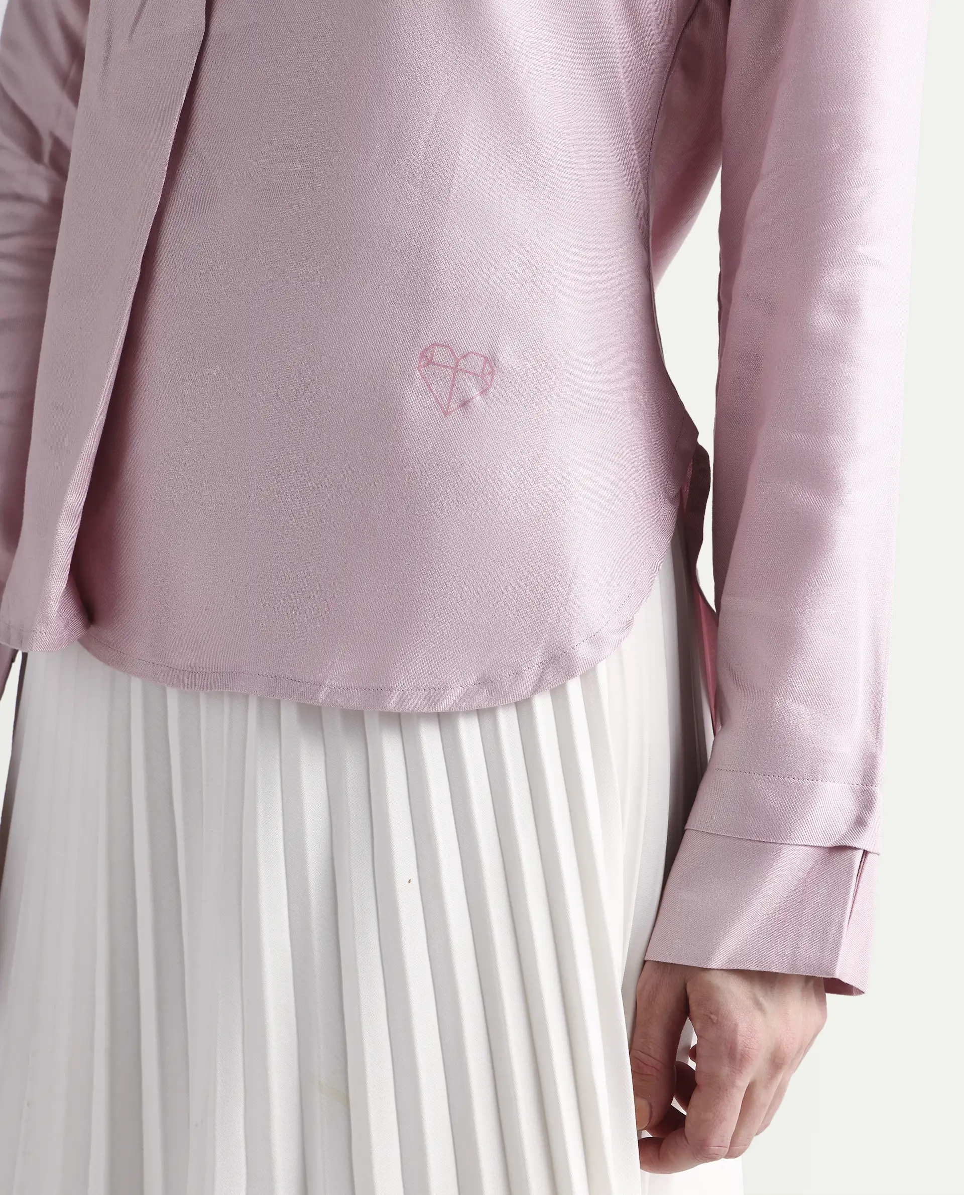 Rareism Women Paul-Rz Pink Top Full Sleeves Solid - Image 6