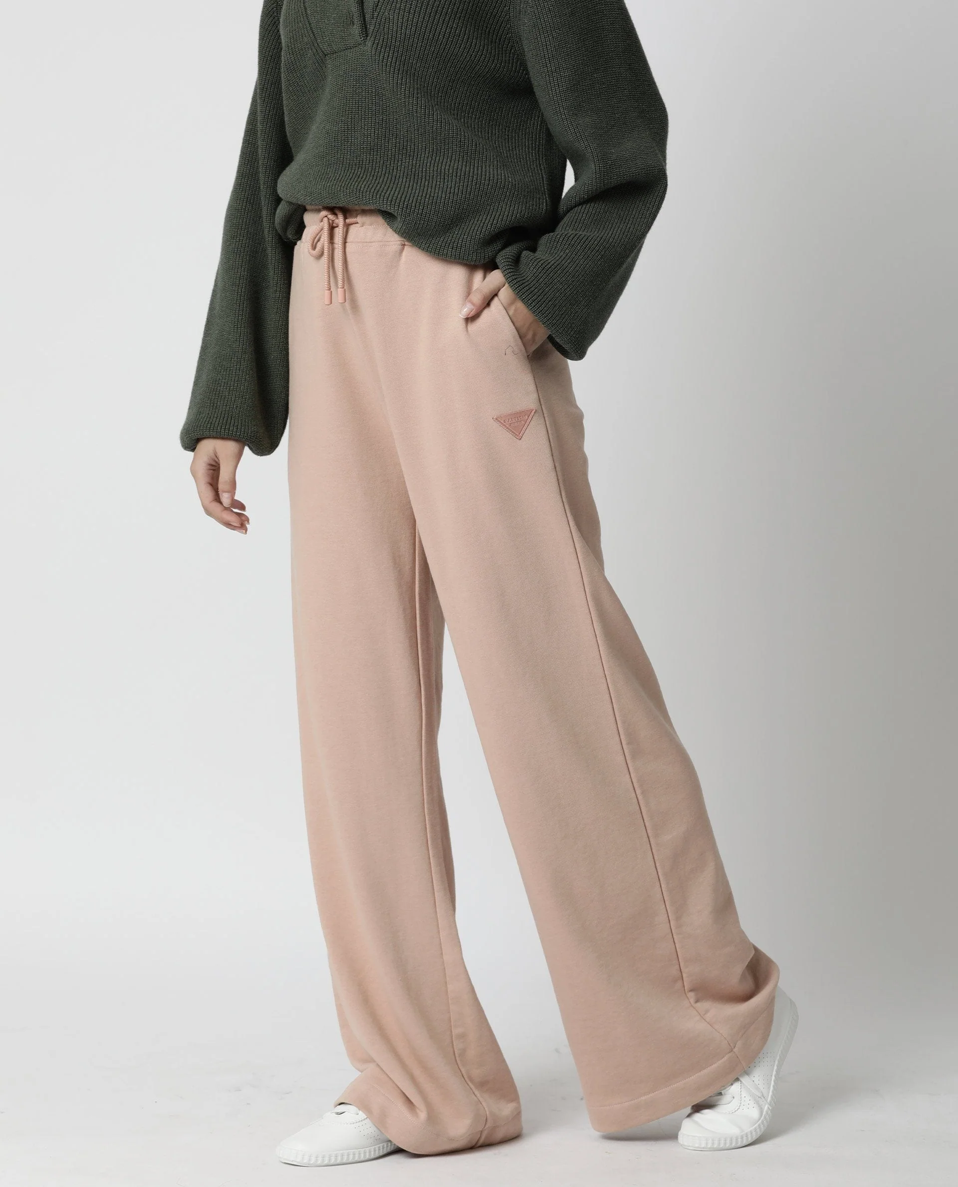 Rareism Women's Plain Trackpant Polyester Blend Plain Ankle Length Relaxed Fit Track Pant - Image 2