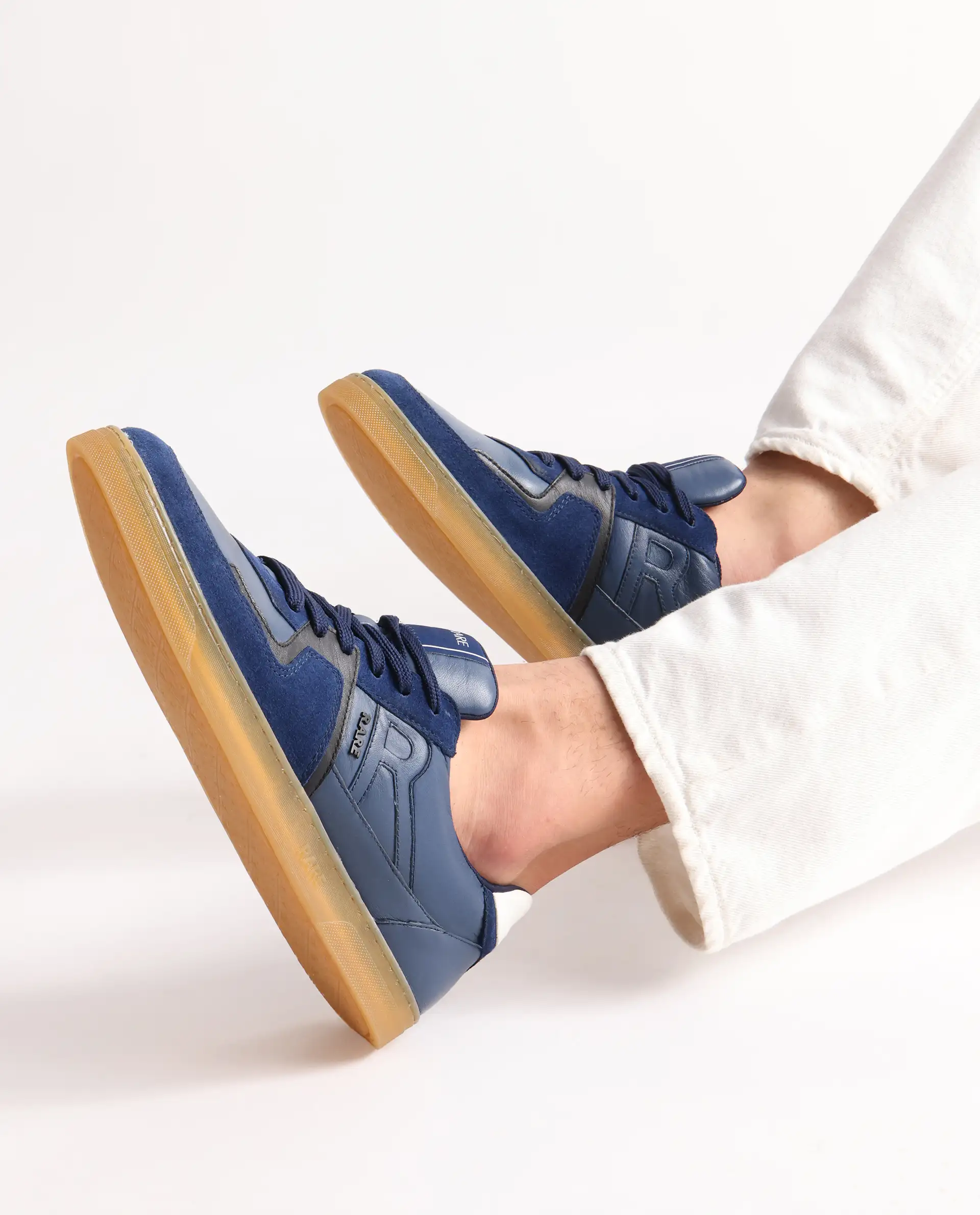 Rare Rabbit Men Pegasus Blue Lace-Up Shoes - Image 2