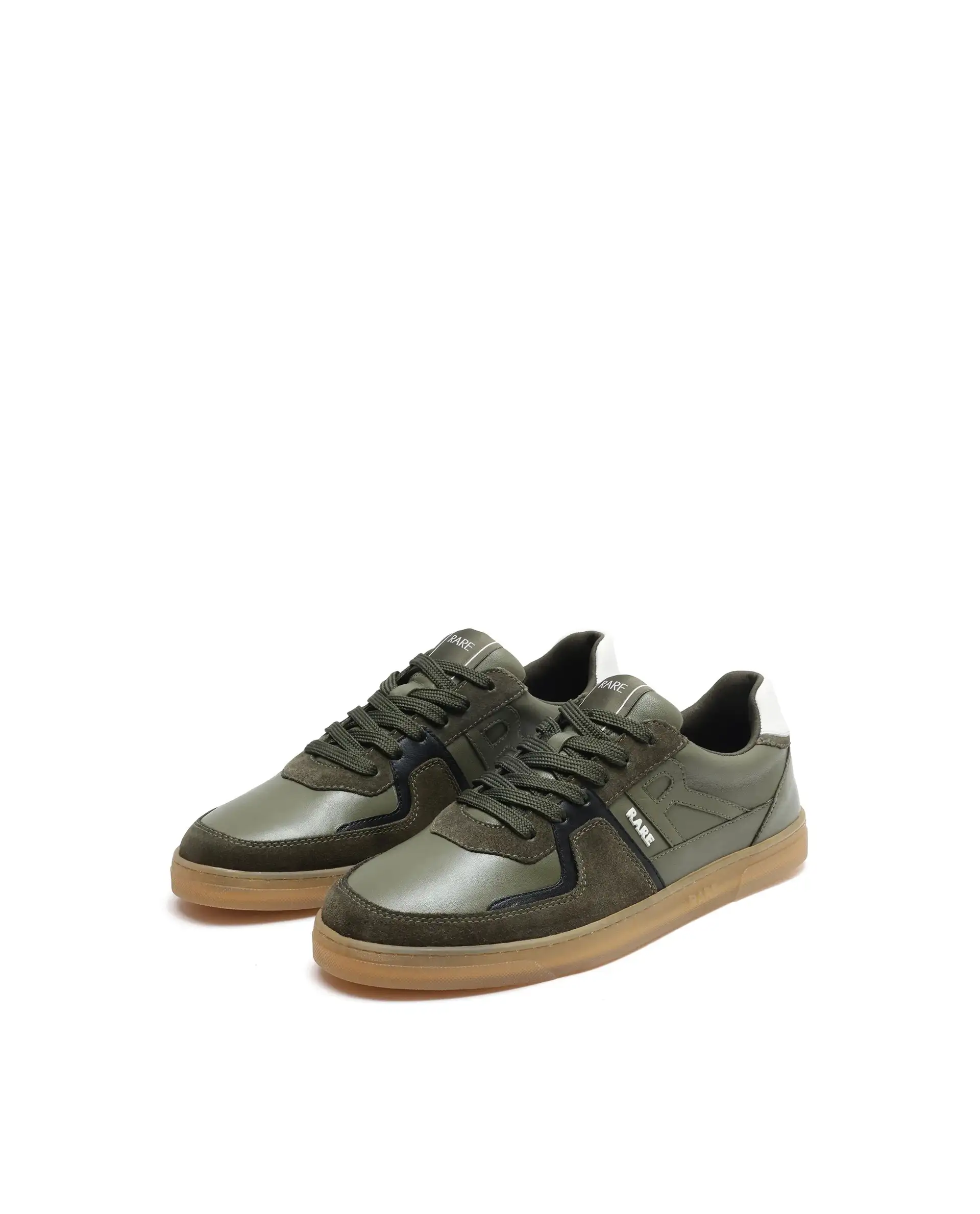 Rare Rabbit Men Pegasus Olive Lace-Up Shoes - Image 3