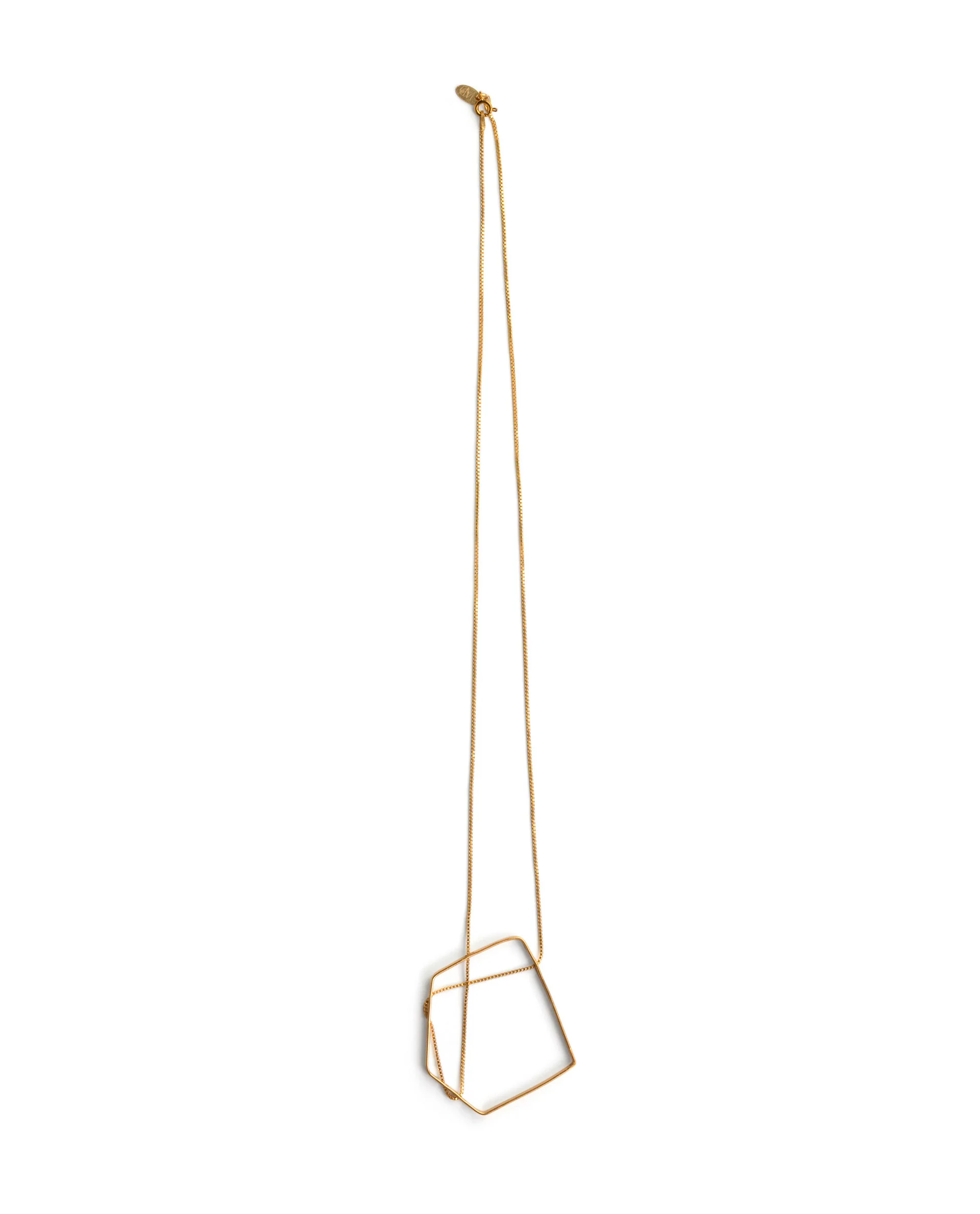 Rareism Women Pentagon Gold Necklace - Image 2