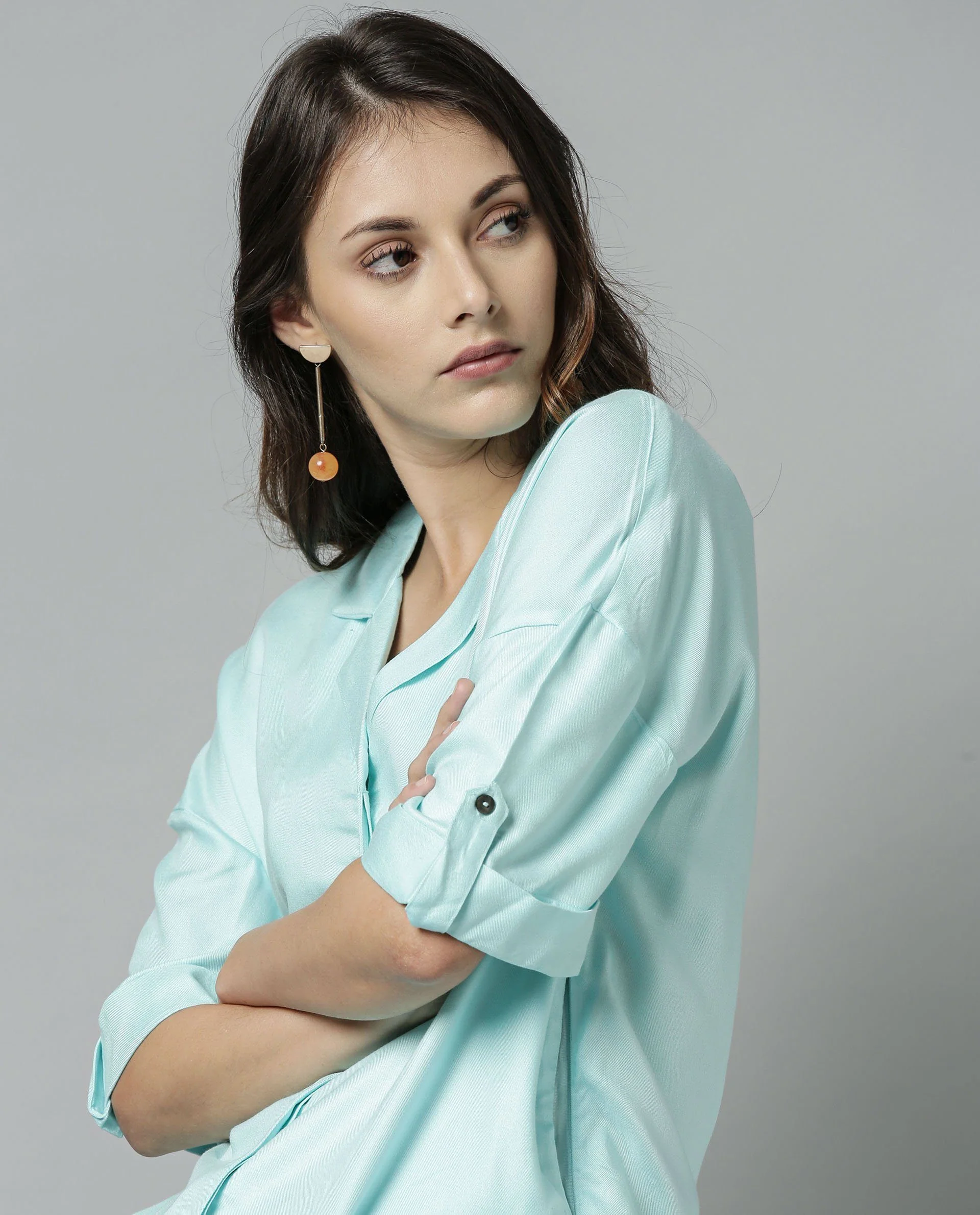Rareism Women Percy Turq Top Short Sleeves Solid - Image 5
