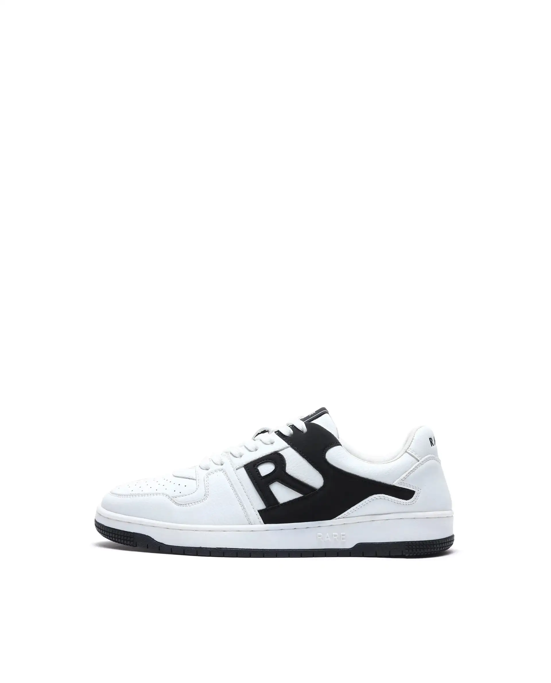 Rare Rabbit Men's Phantom Black Micro Fiber Navy Causal Sneaker