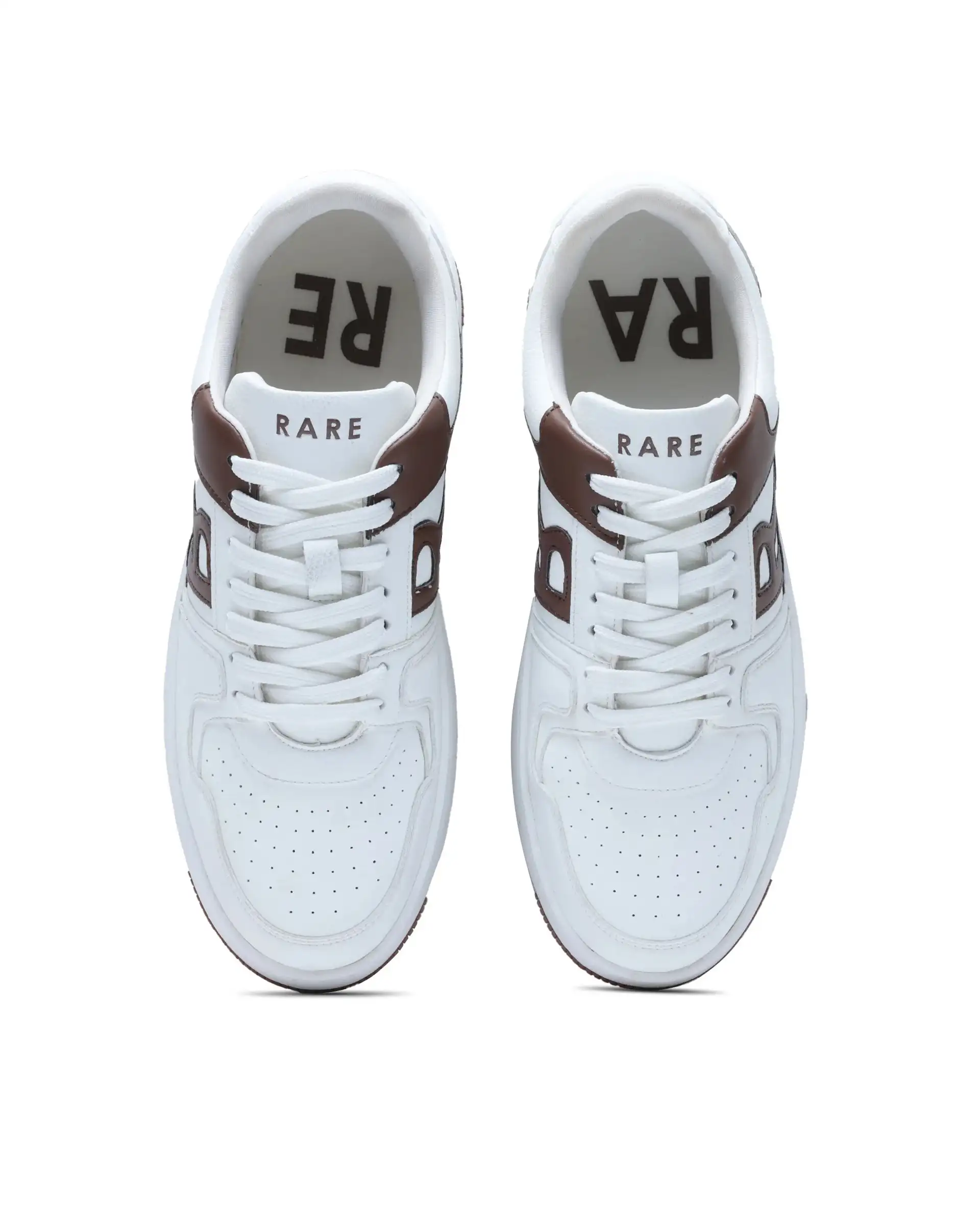 Rare Rabbit Men's Phantom Brown Micro Fiber Navy Causal Sneaker - Image 5