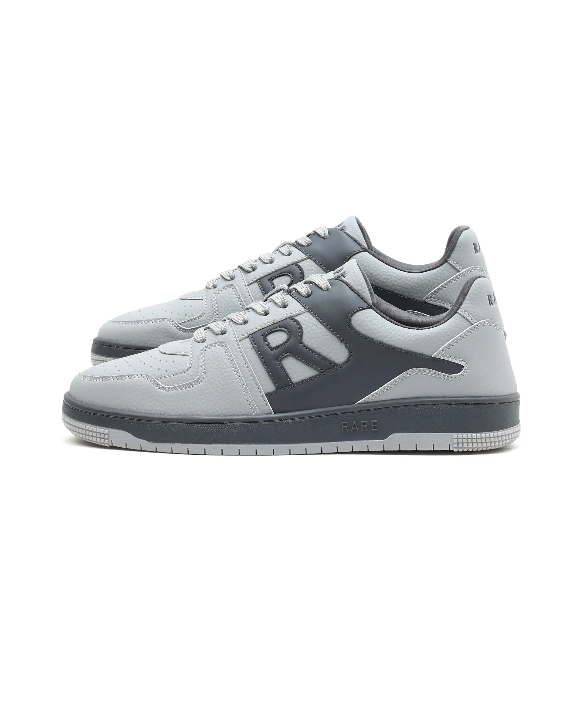 Rare Rabbit Men's Phantom Grey Micro Fiber Navy Causal Sneaker - Image 5