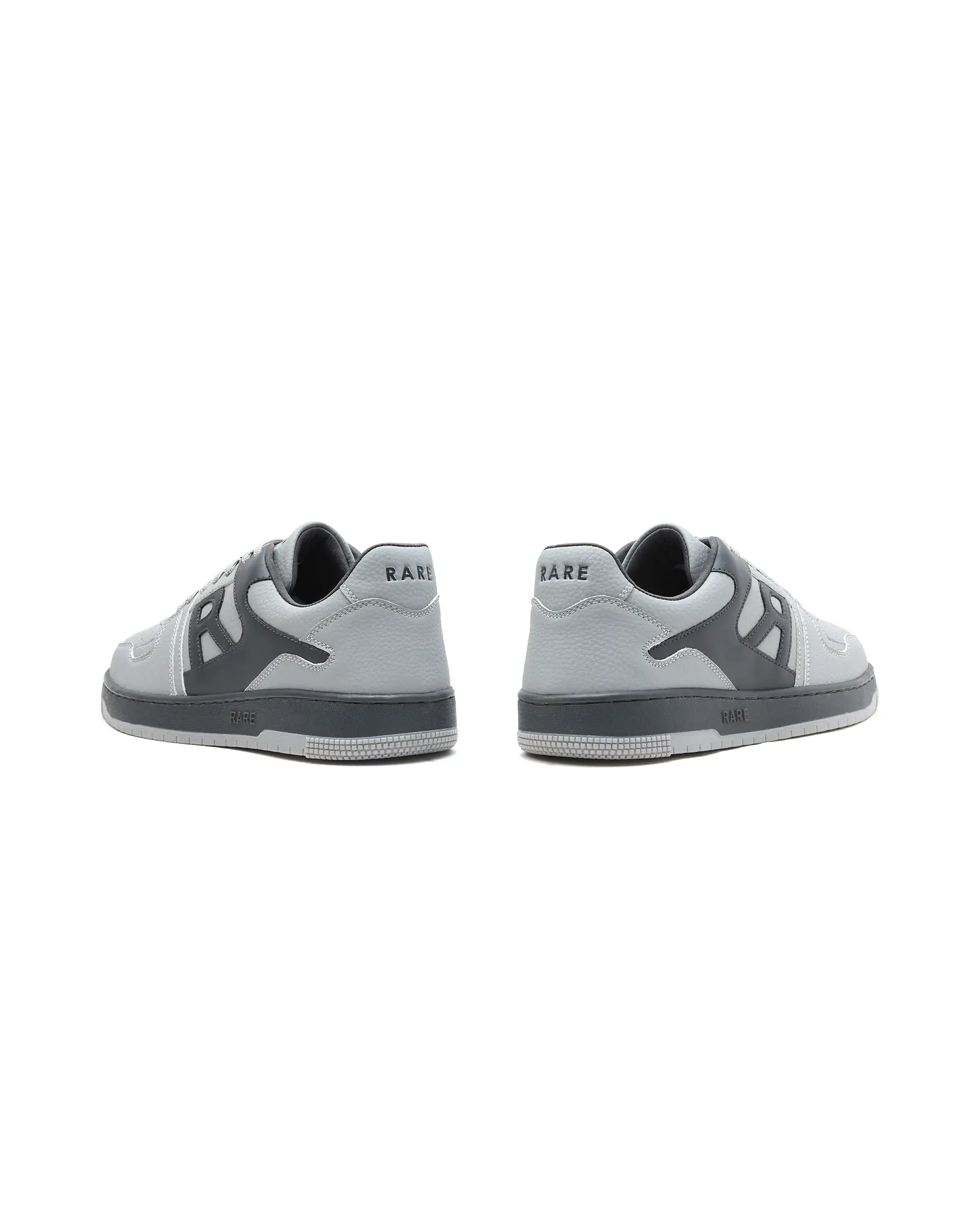Rare Rabbit Men's Phantom Grey Micro Fiber Navy Causal Sneaker - Image 6