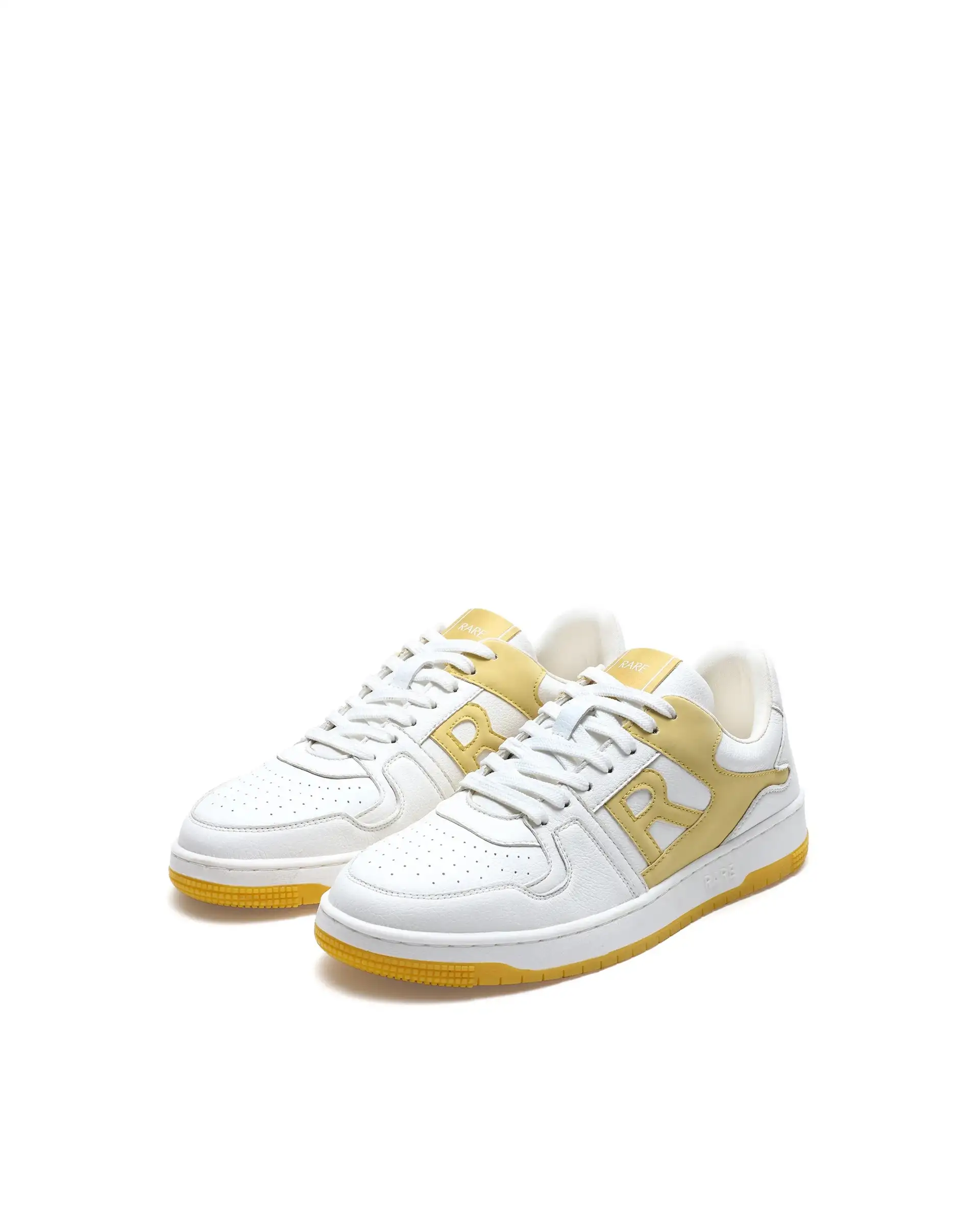 Rare Rabbit Men's Phantom Yellow Micro Fiber Navy Causal Sneaker - Image 3