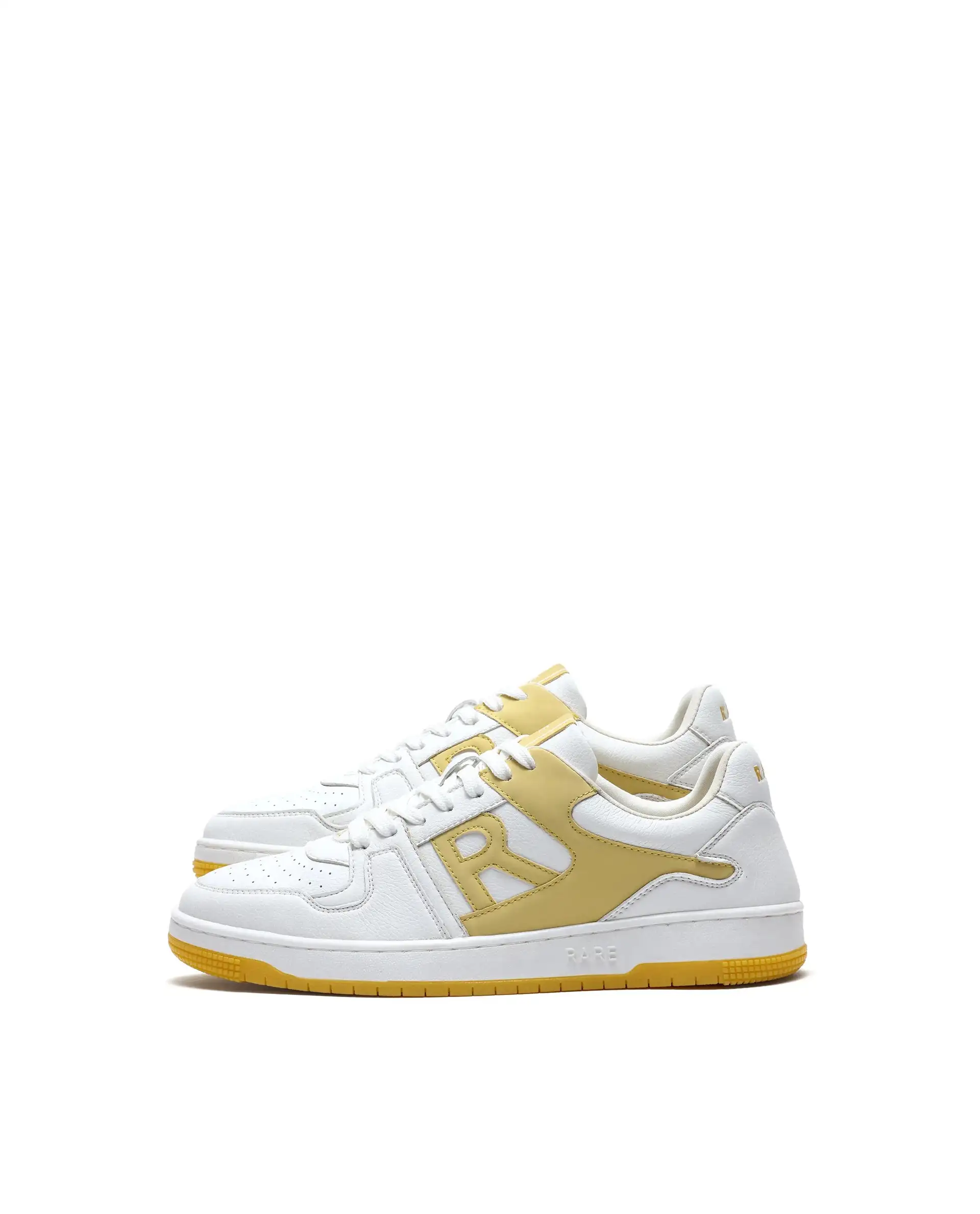 Rare Rabbit Men's Phantom Yellow Micro Fiber Navy Causal Sneaker - Image 4