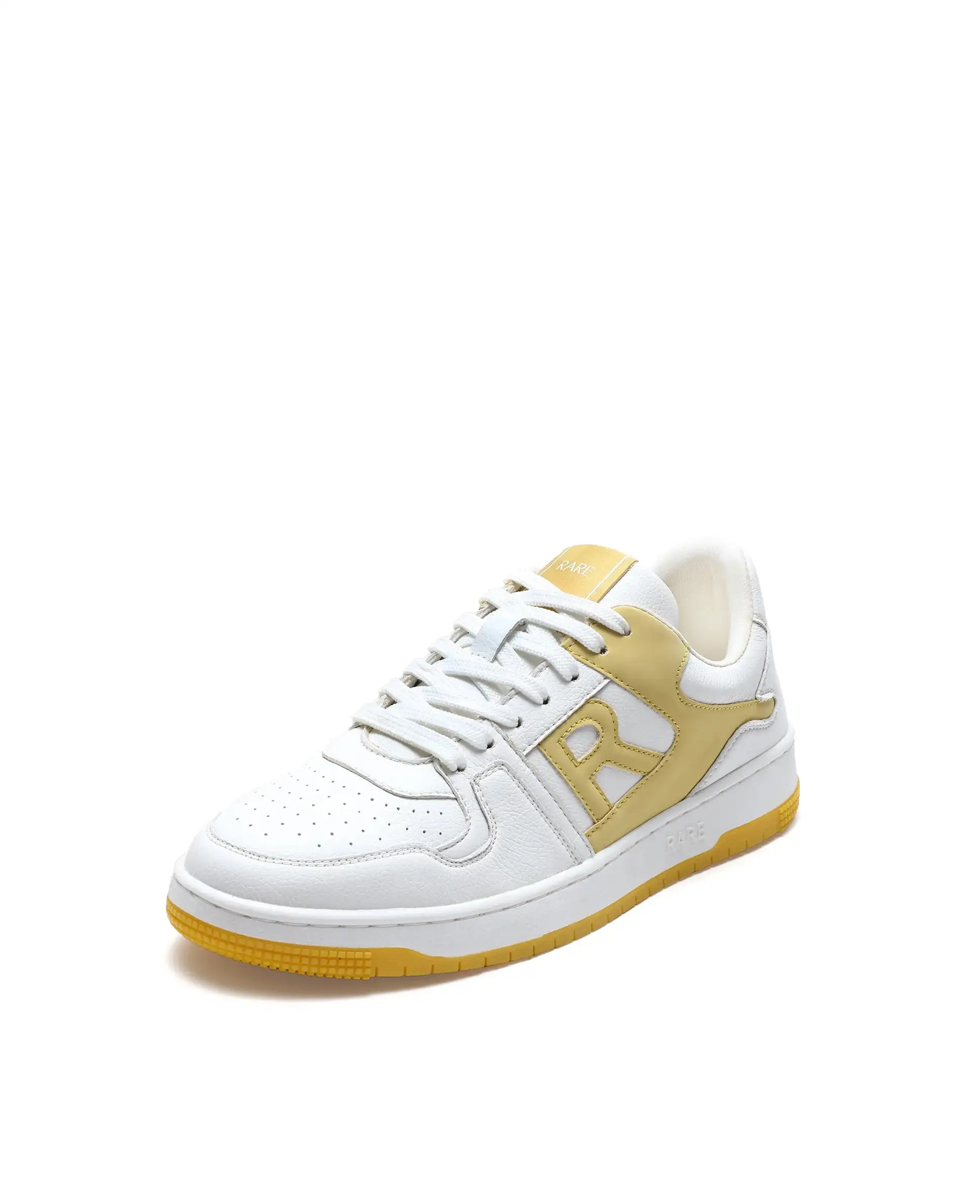 Rare Rabbit Men's Phantom Yellow Micro Fiber Navy Causal Sneaker - Image 6