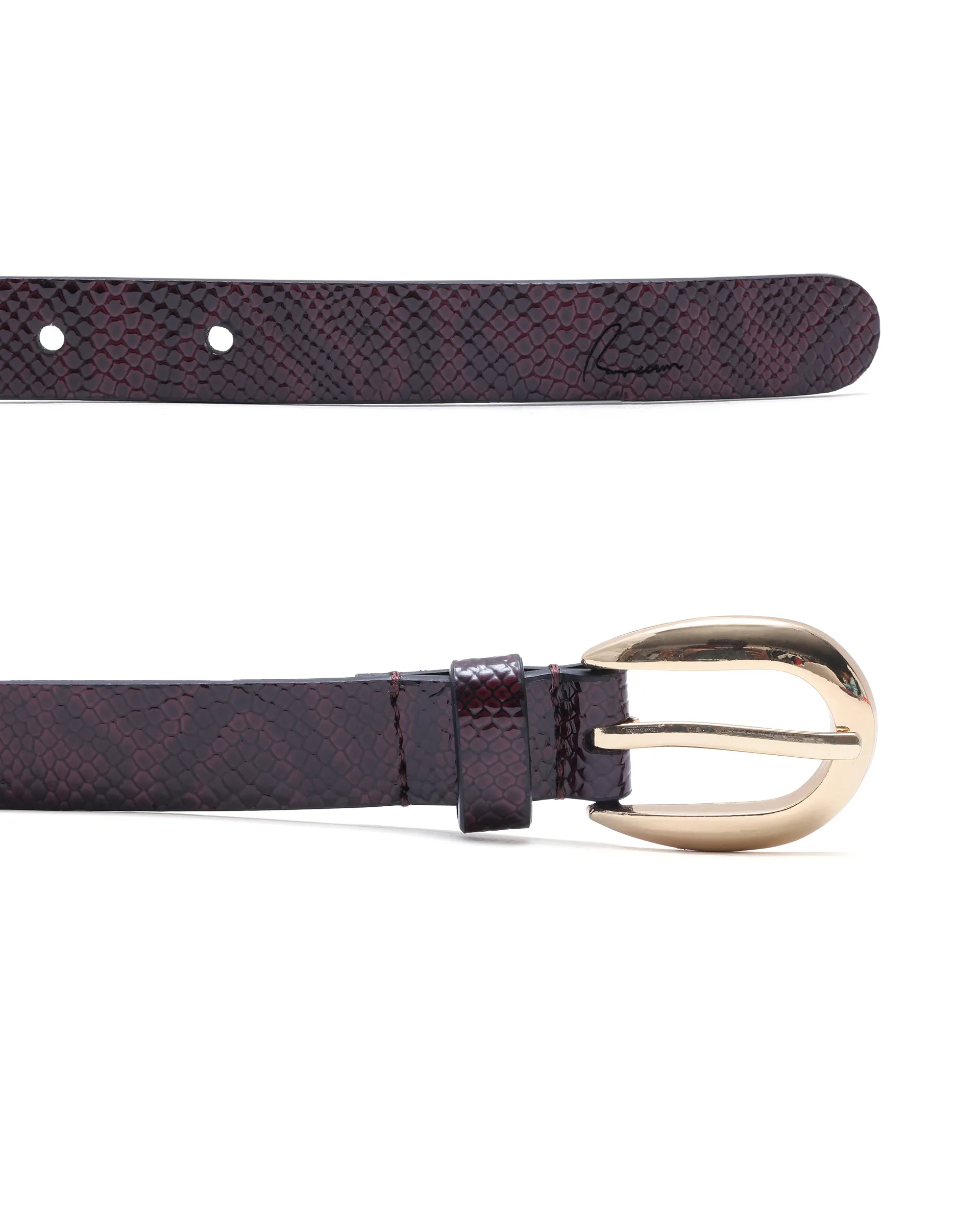 Rareism Women Pine Burgandy Belt - Image 10