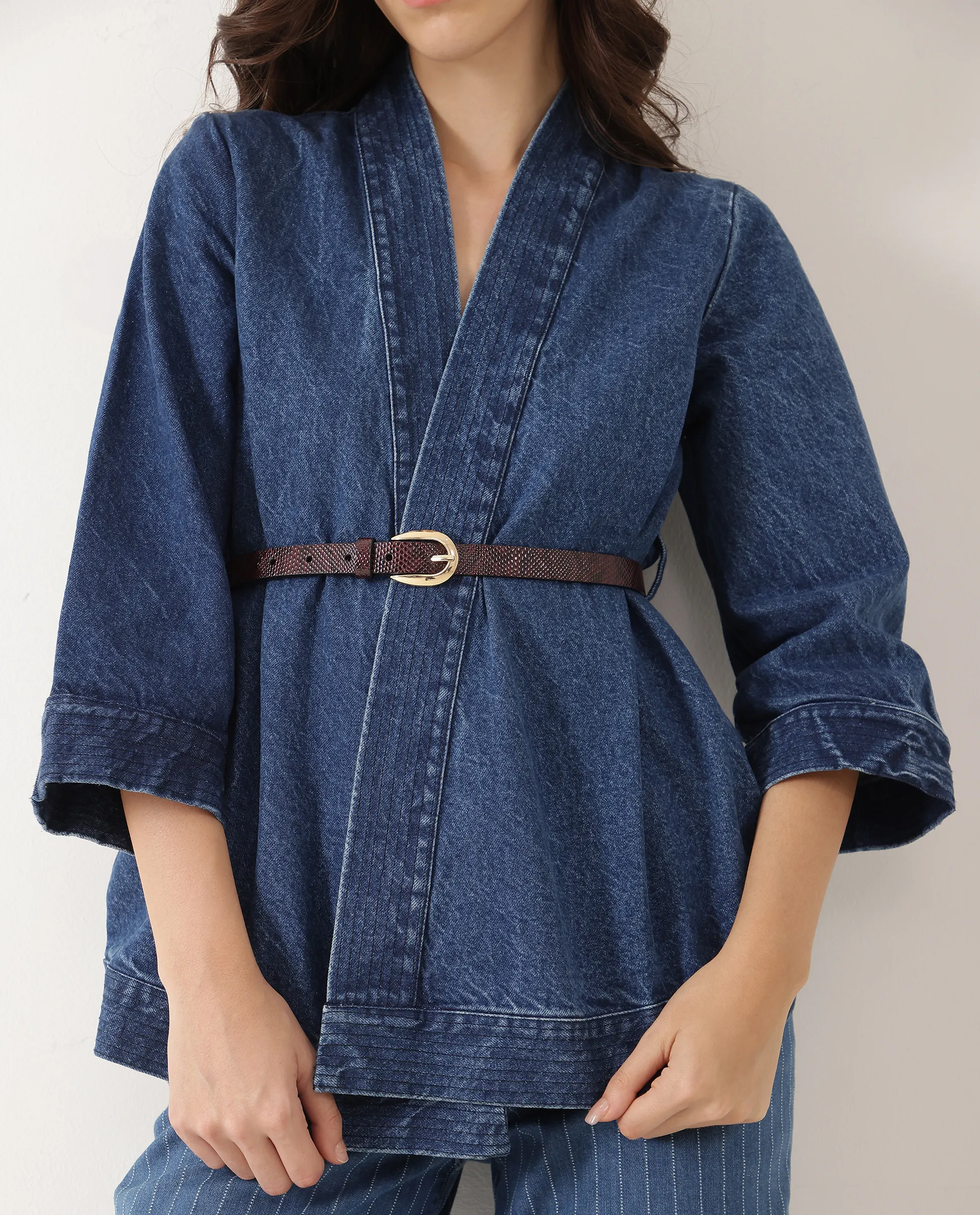 Rareism Women Pine Burgandy Belt - Image 2