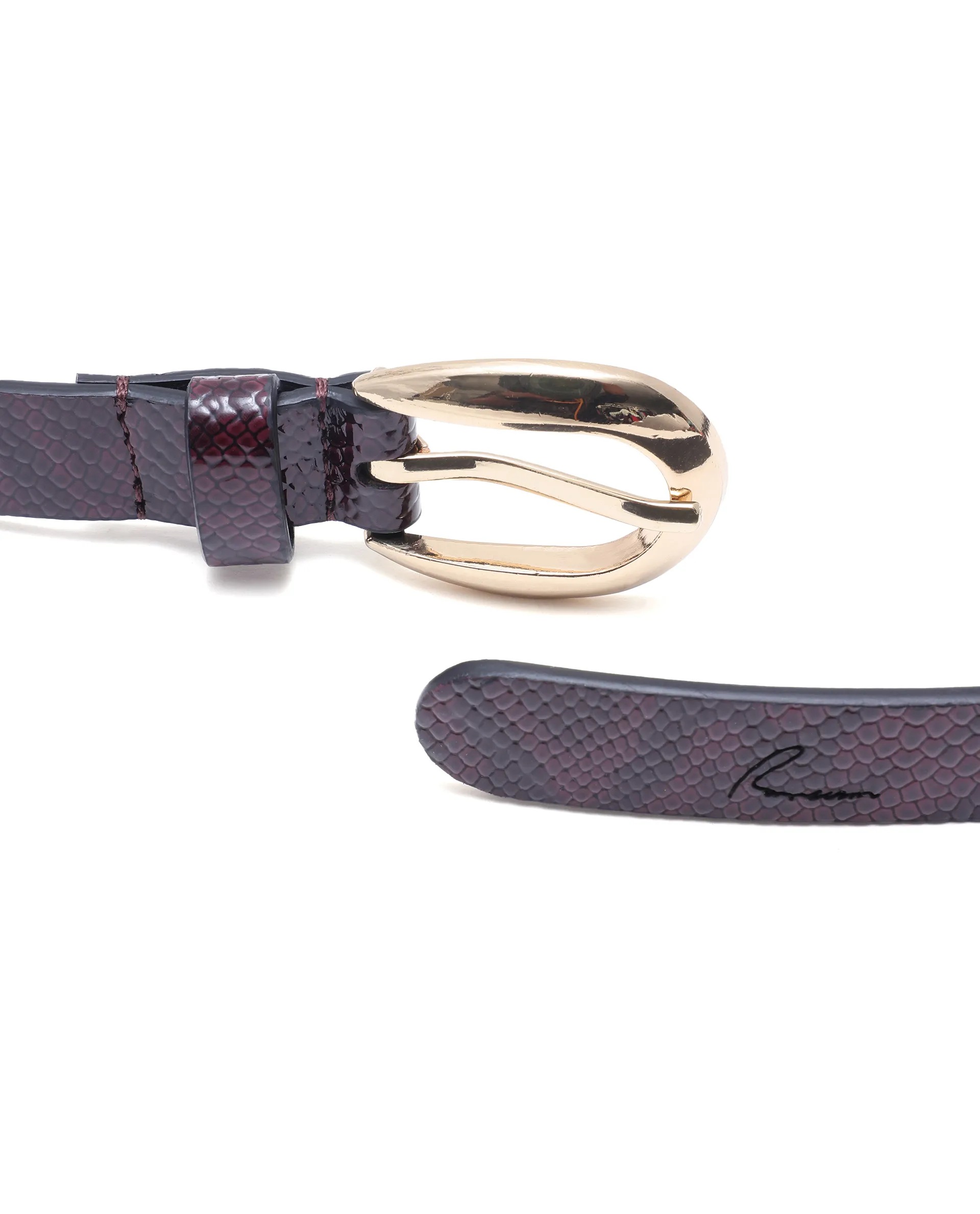Rareism Women Pine Burgandy Belt - Image 7