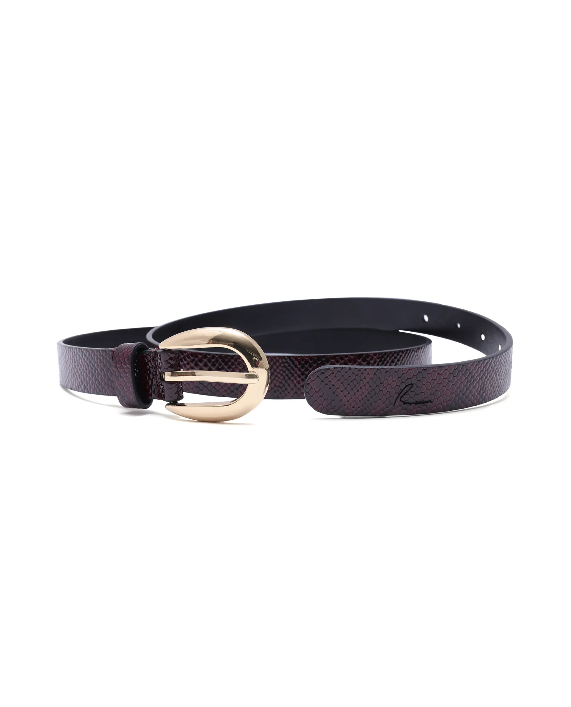 Rareism Women Pine Burgandy Belt - Image 9