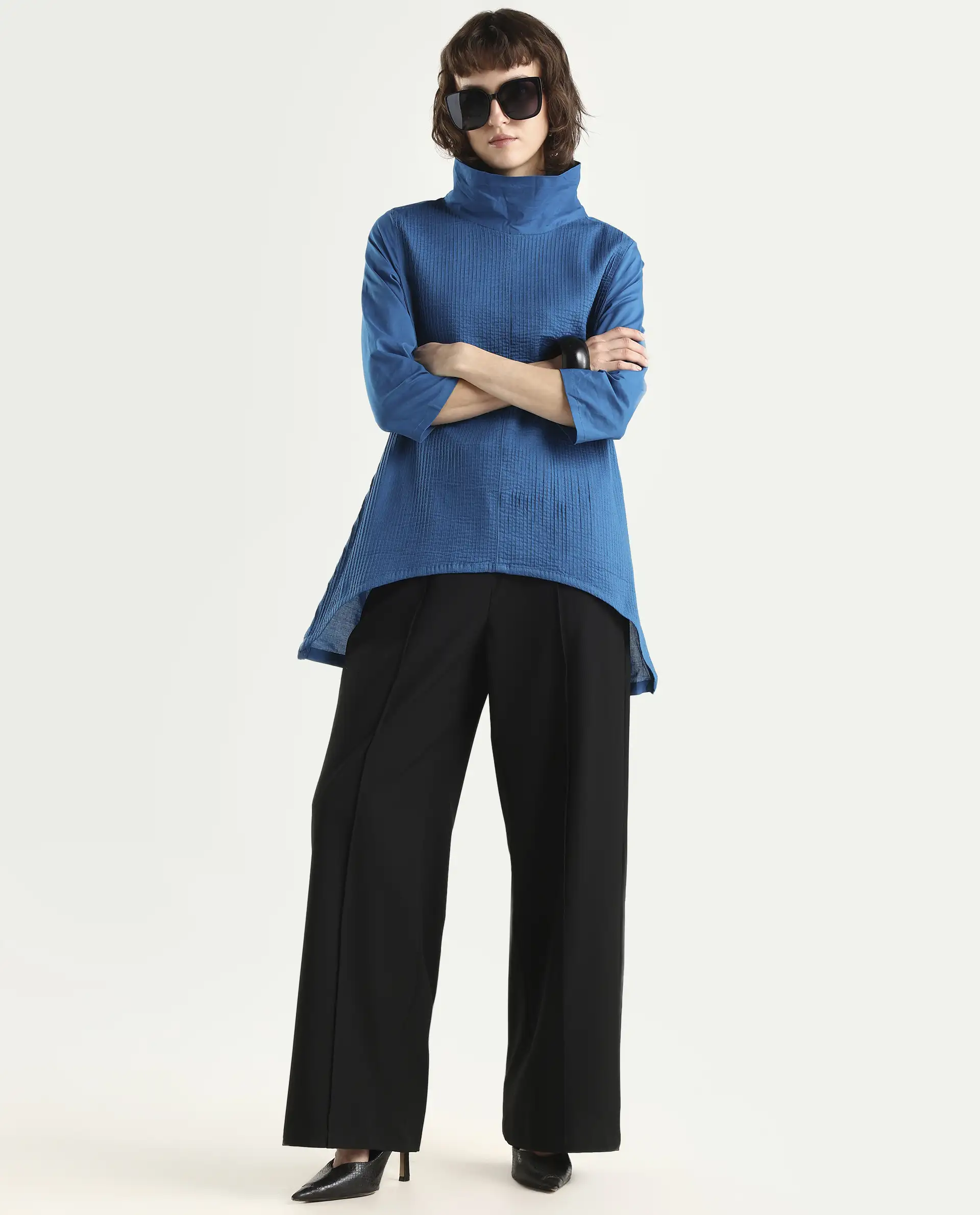 Rareism Women's Pins Blue Top - Image 2