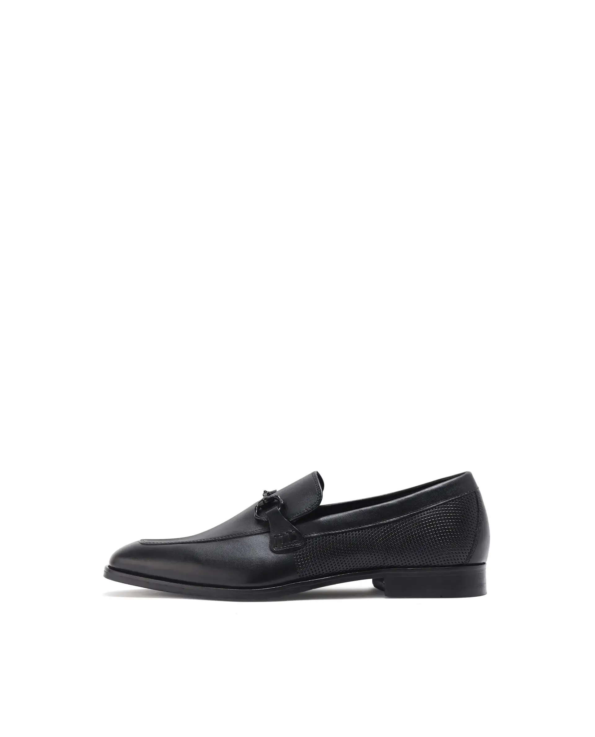 Rare Rabbit Men's Plaza Black Slip-On Genuine Leather Slip-On Loafer - Image 10