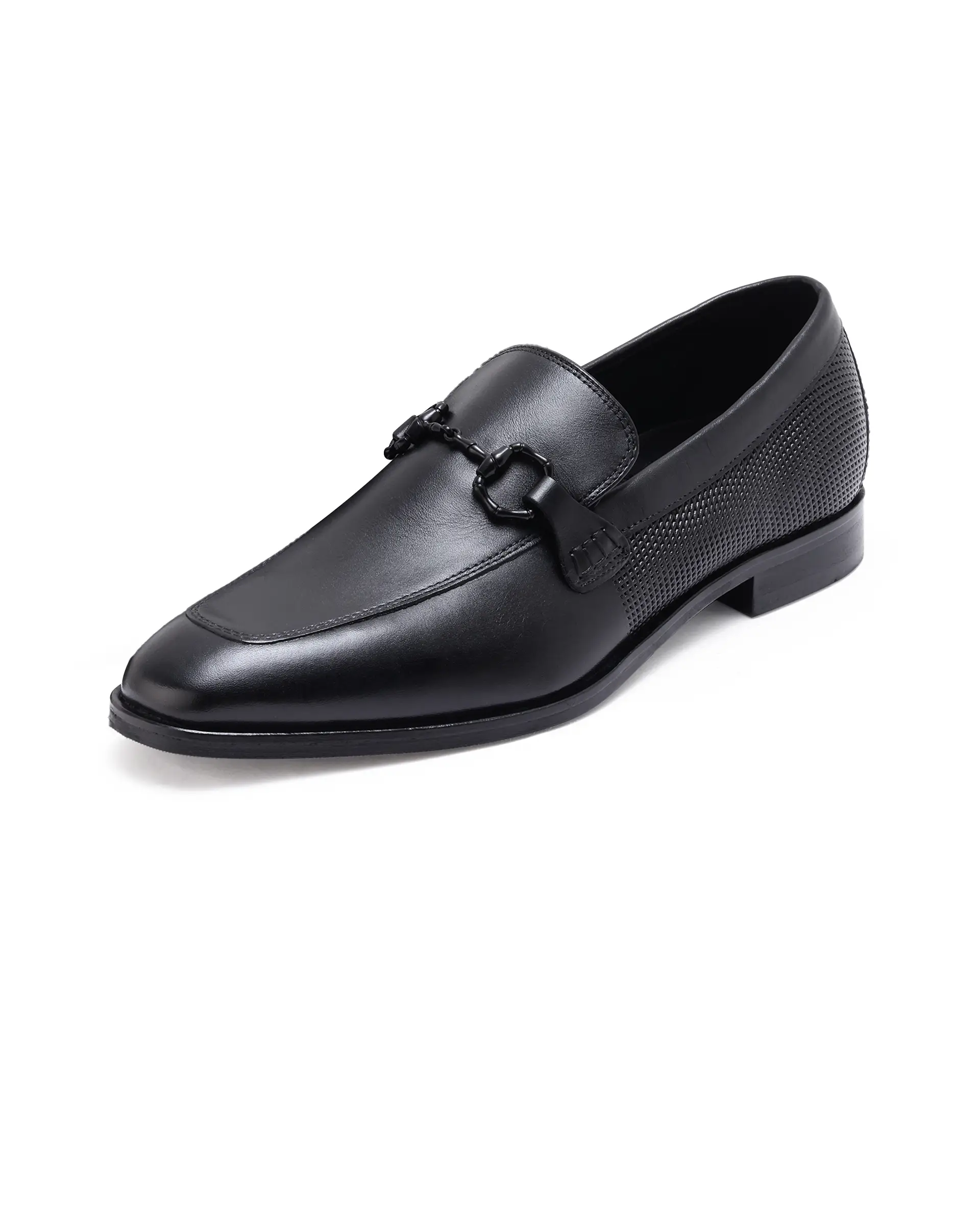 Rare Rabbit Men's Plaza Black Slip-On Genuine Leather Slip-On Loafer - Image 5