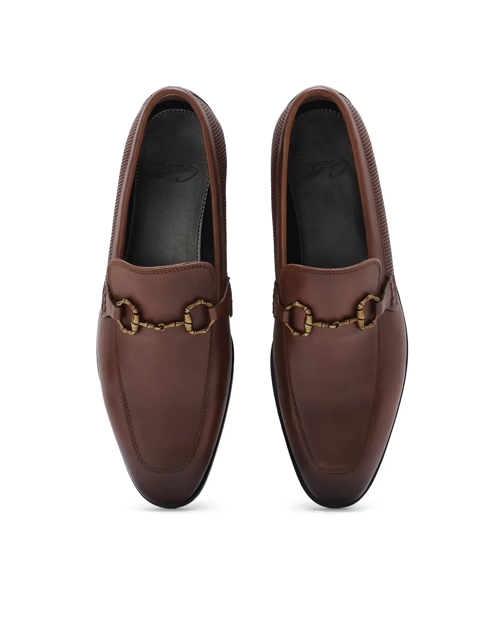 Rare Rabbit Men's Plaza Tan Slip-On Loafer - Image 3
