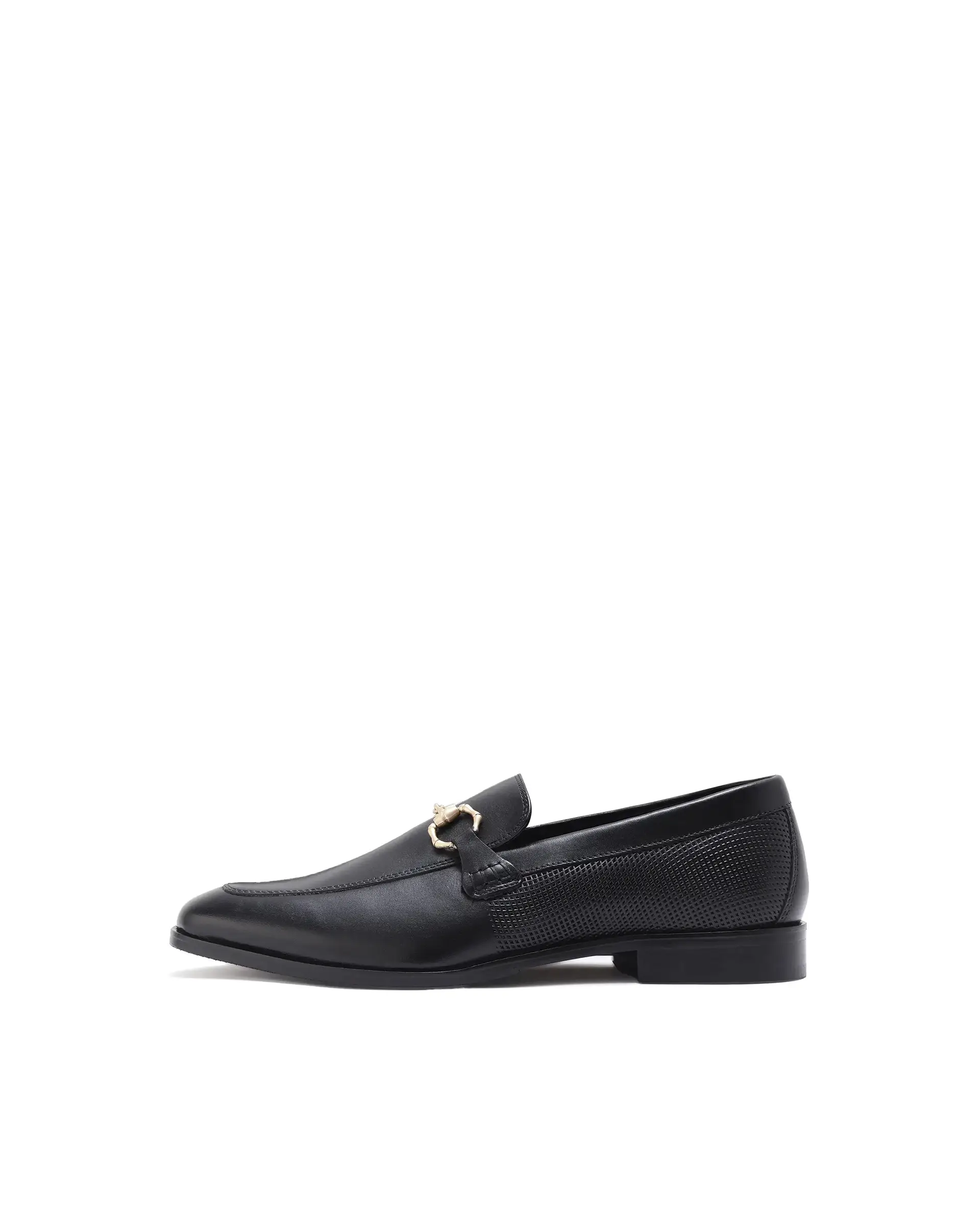 Rare Rabbit Men's Plaza Pro Black Slip-On Genuine Leather Slip-On Loafer - Image 10