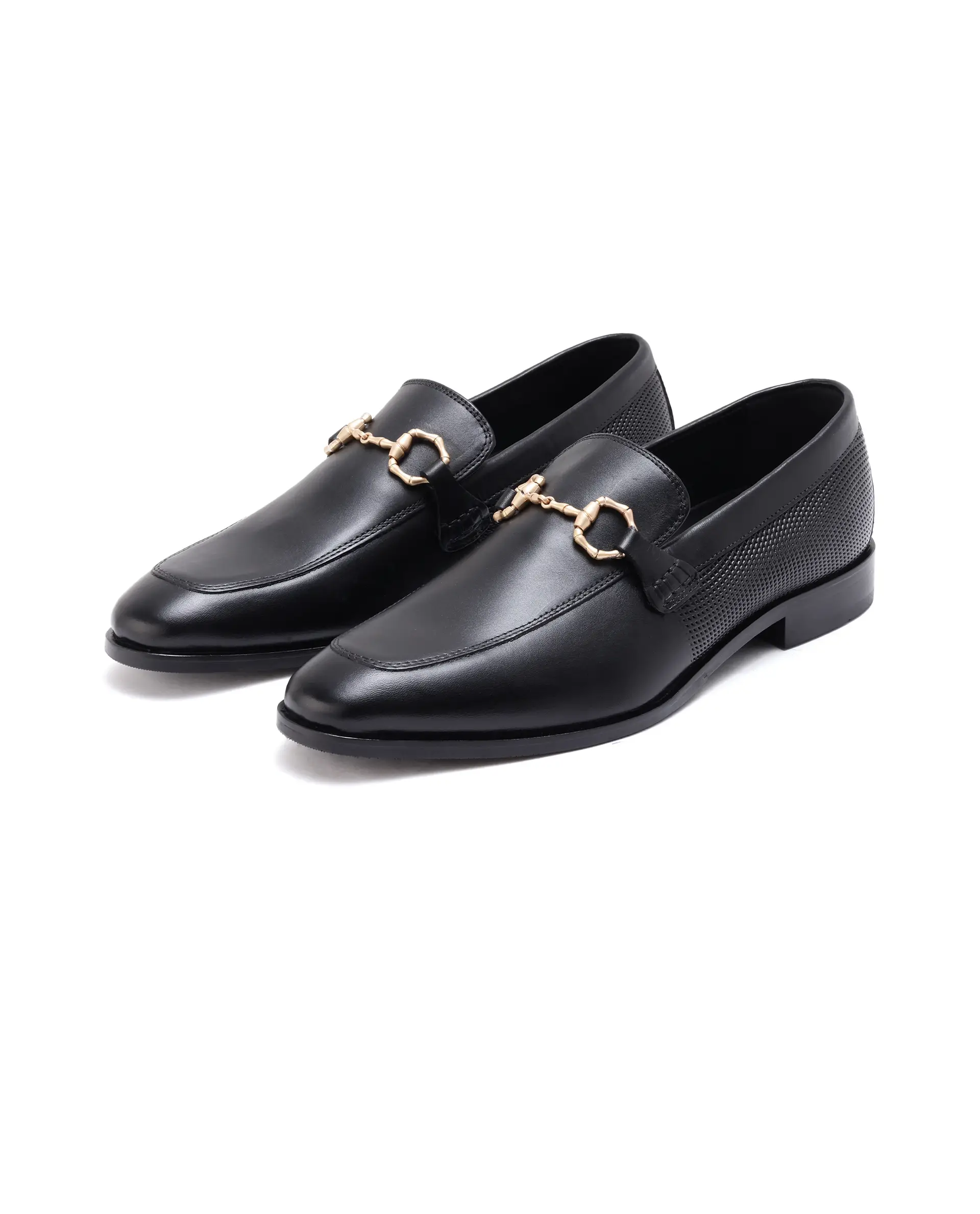 Rare Rabbit Men's Plaza Pro Black Slip-On Genuine Leather Slip-On Loafer - Image 3
