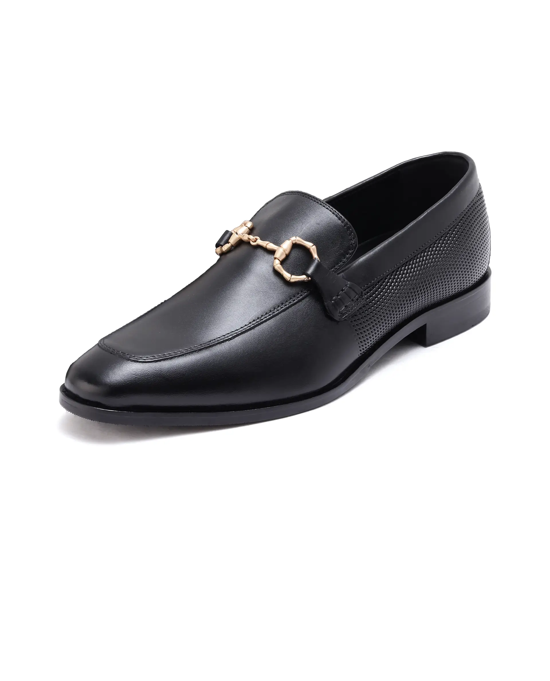Rare Rabbit Men's Plaza Pro Black Slip-On Genuine Leather Slip-On Loafer - Image 6