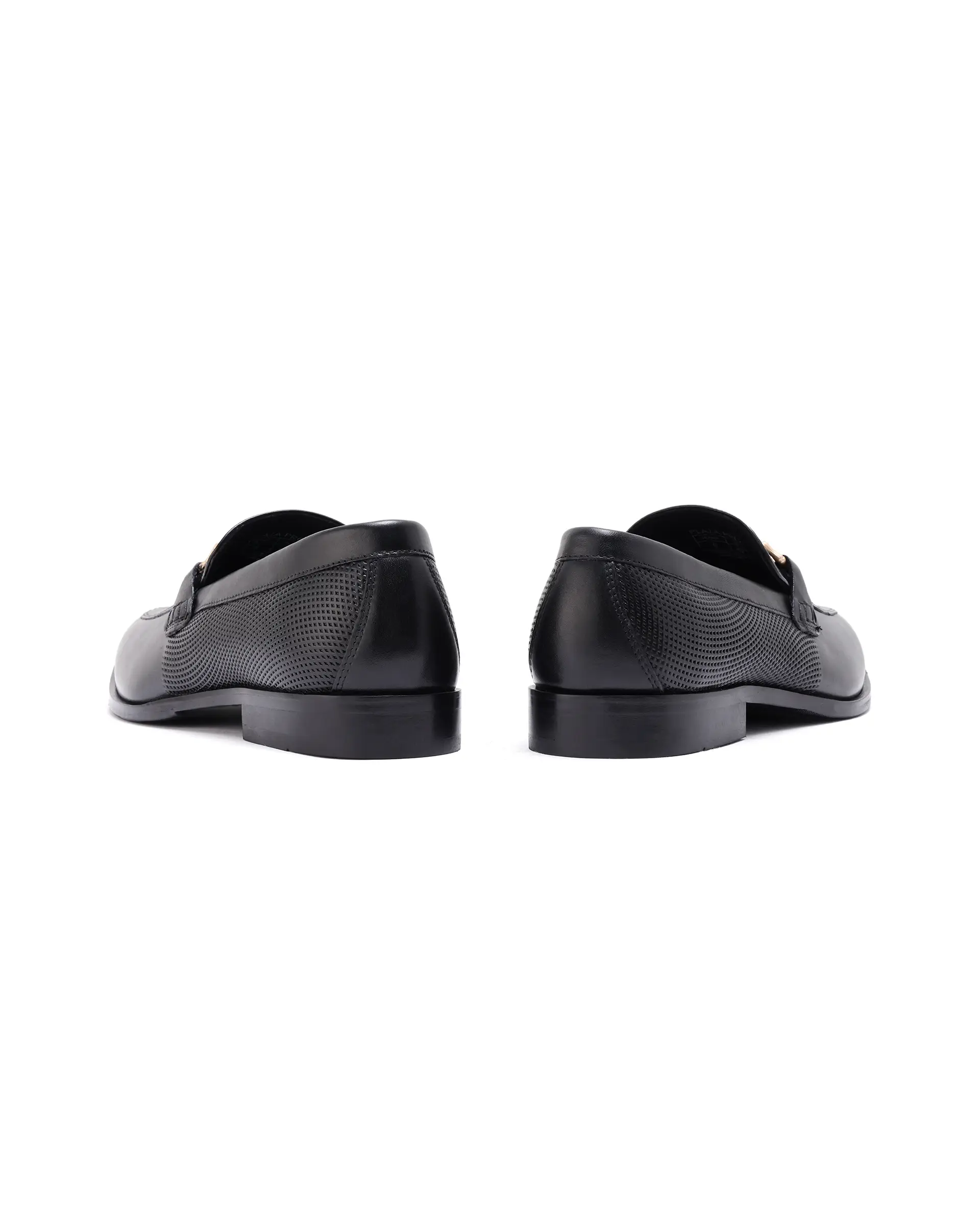 Rare Rabbit Men's Plaza Pro Black Slip-On Genuine Leather Slip-On Loafer - Image 7