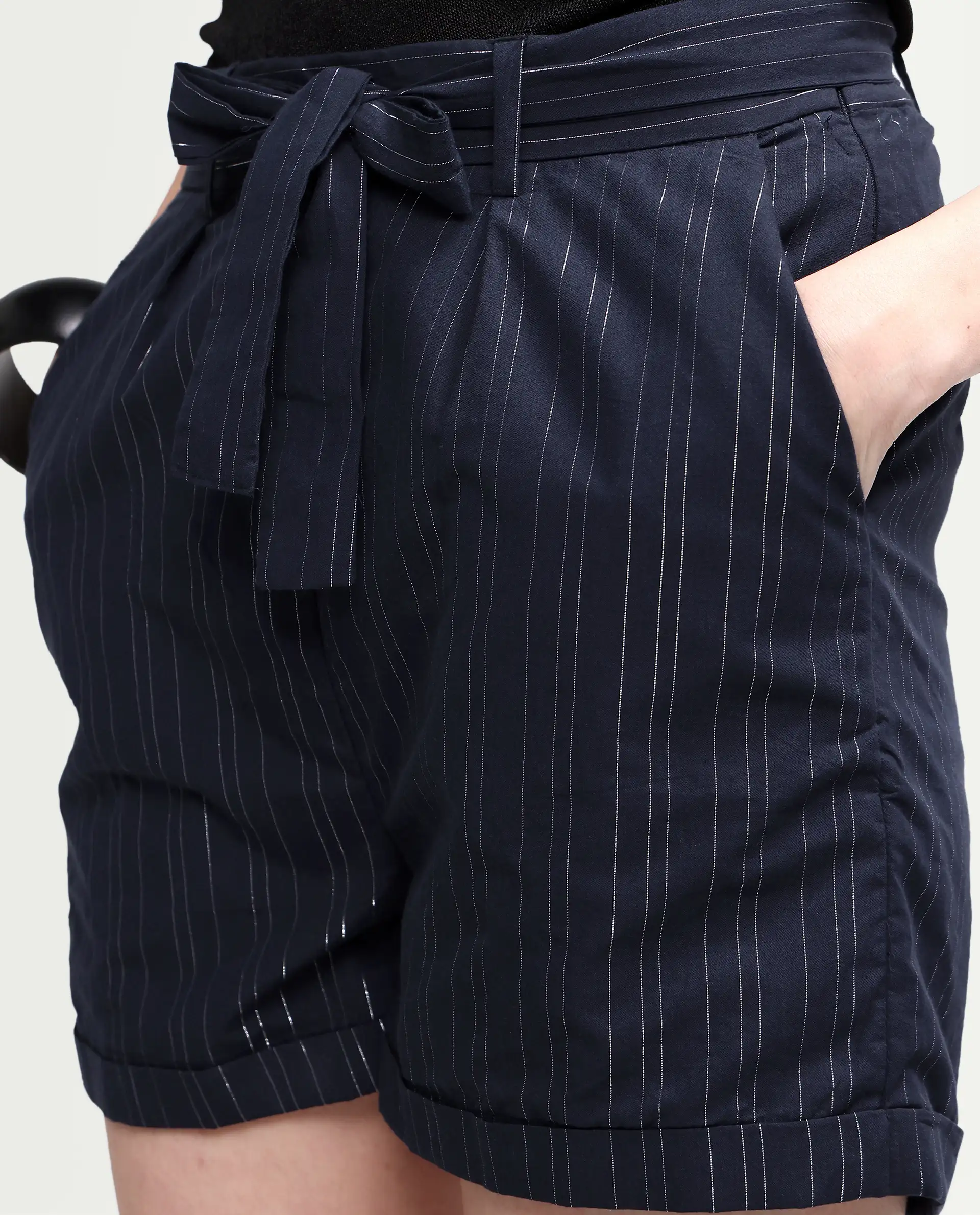 Rareism Women Plot - Shorts Navy Shorts Solid - Image 3
