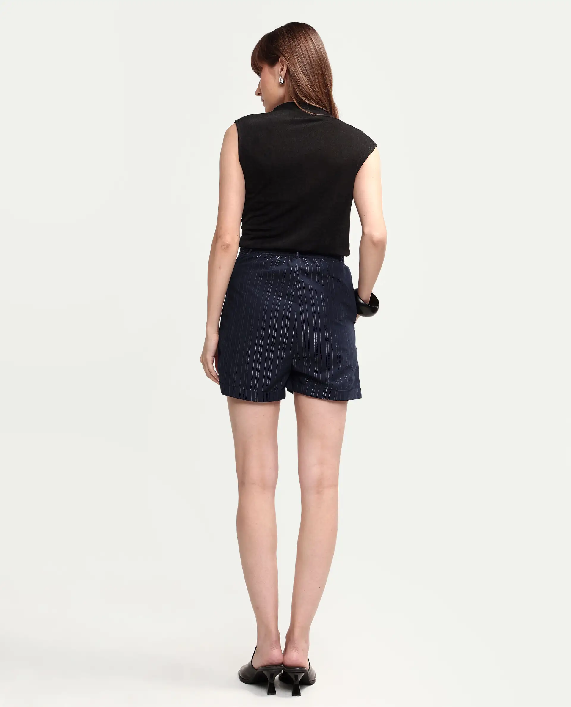 Rareism Women Plot - Shorts Navy Shorts Solid - Image 7