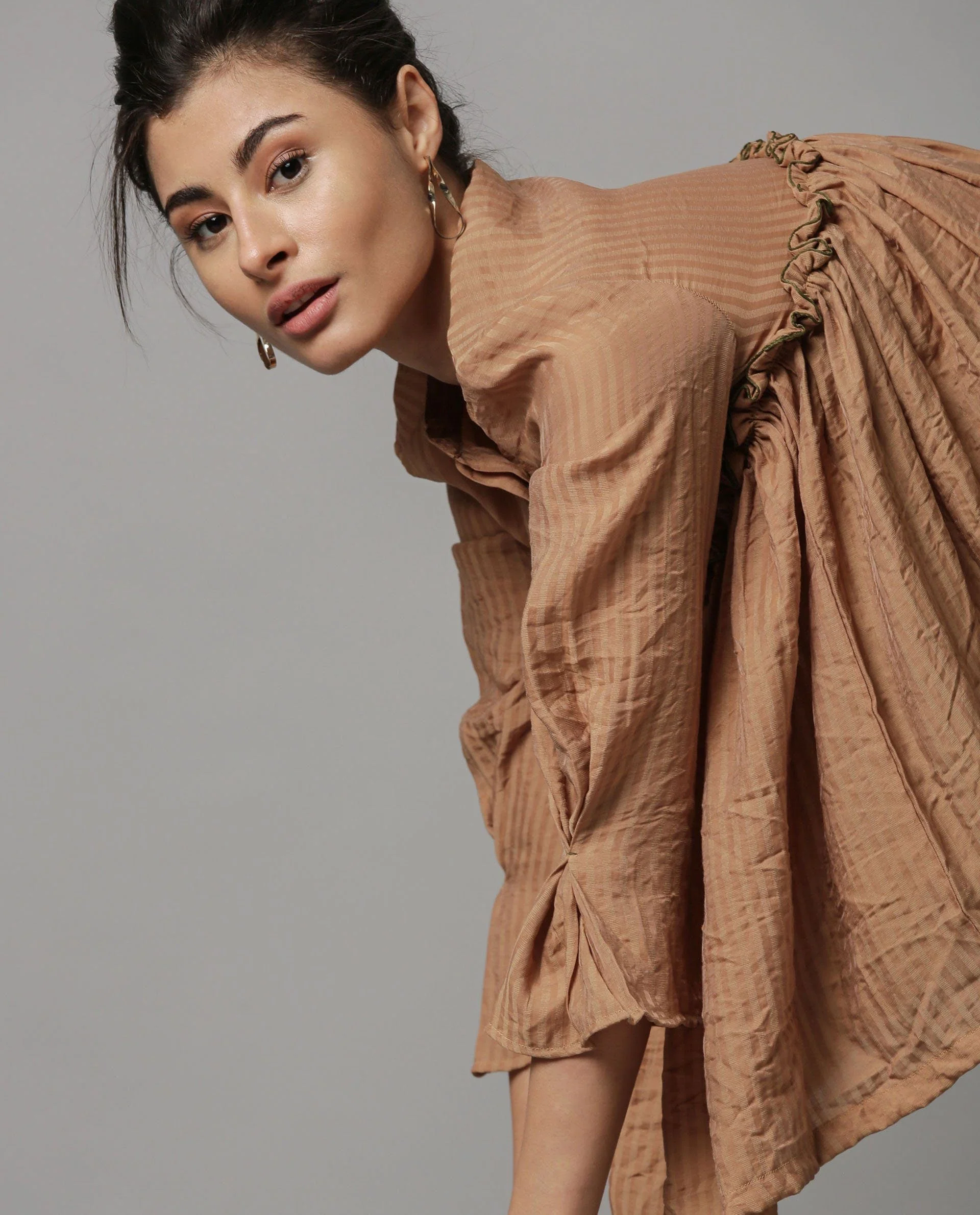 Rareism Women Poetry Brown Top Full Sleeves - Image 5