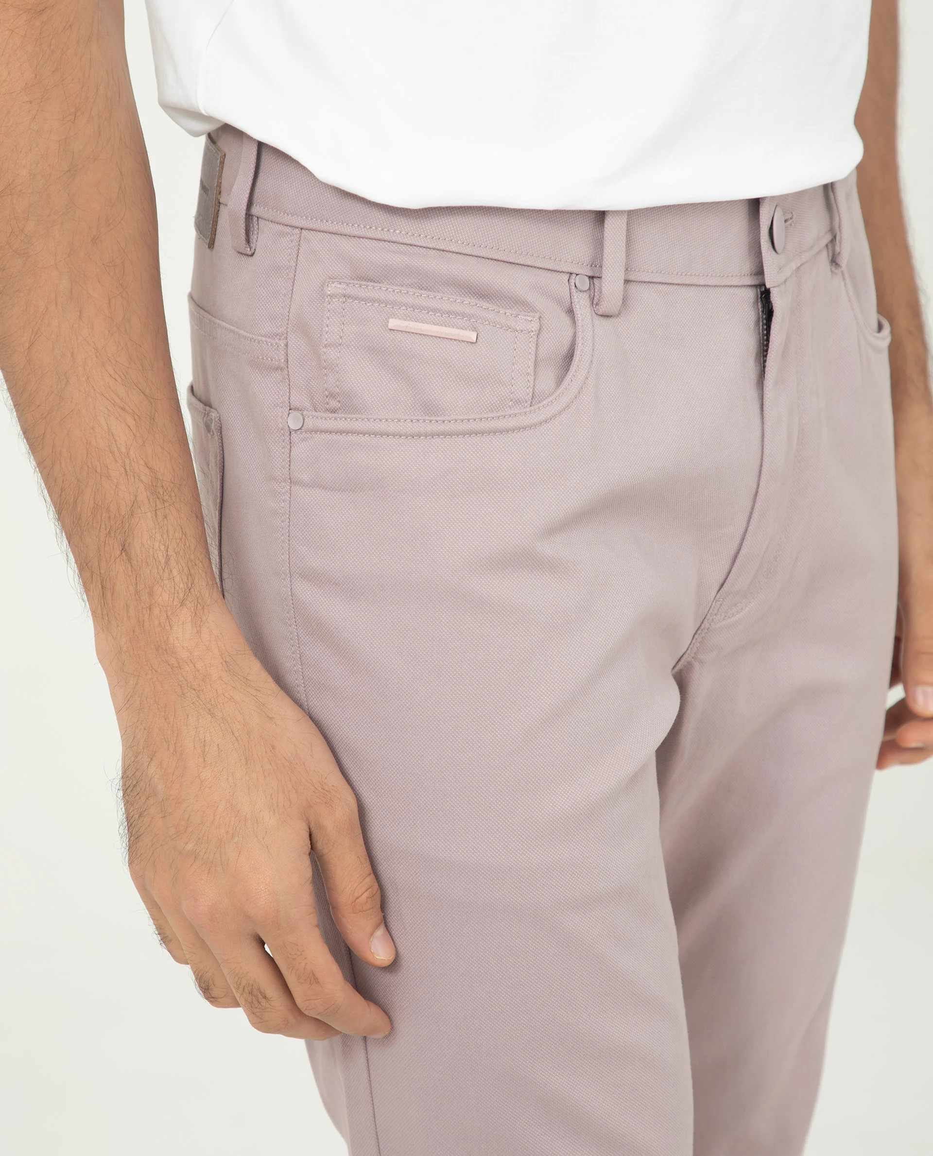 Rare Rabbit Men's Poke-2 Dusky Purple Cotton Plain Regular Fit Trouser - Image 7