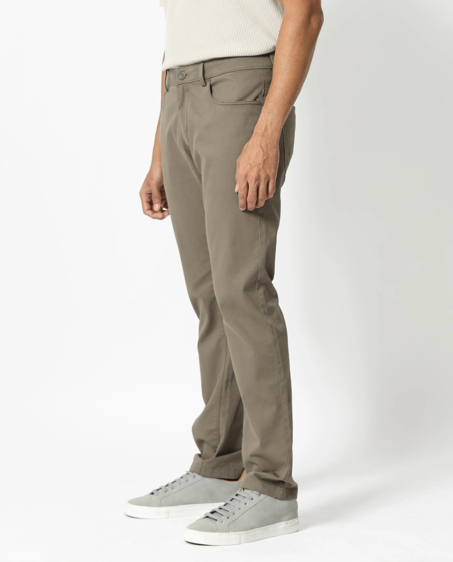 Rare Rabbit Men's Poke-2 Light Olive Cotton Plain Regular Fit Trouser - Image 11