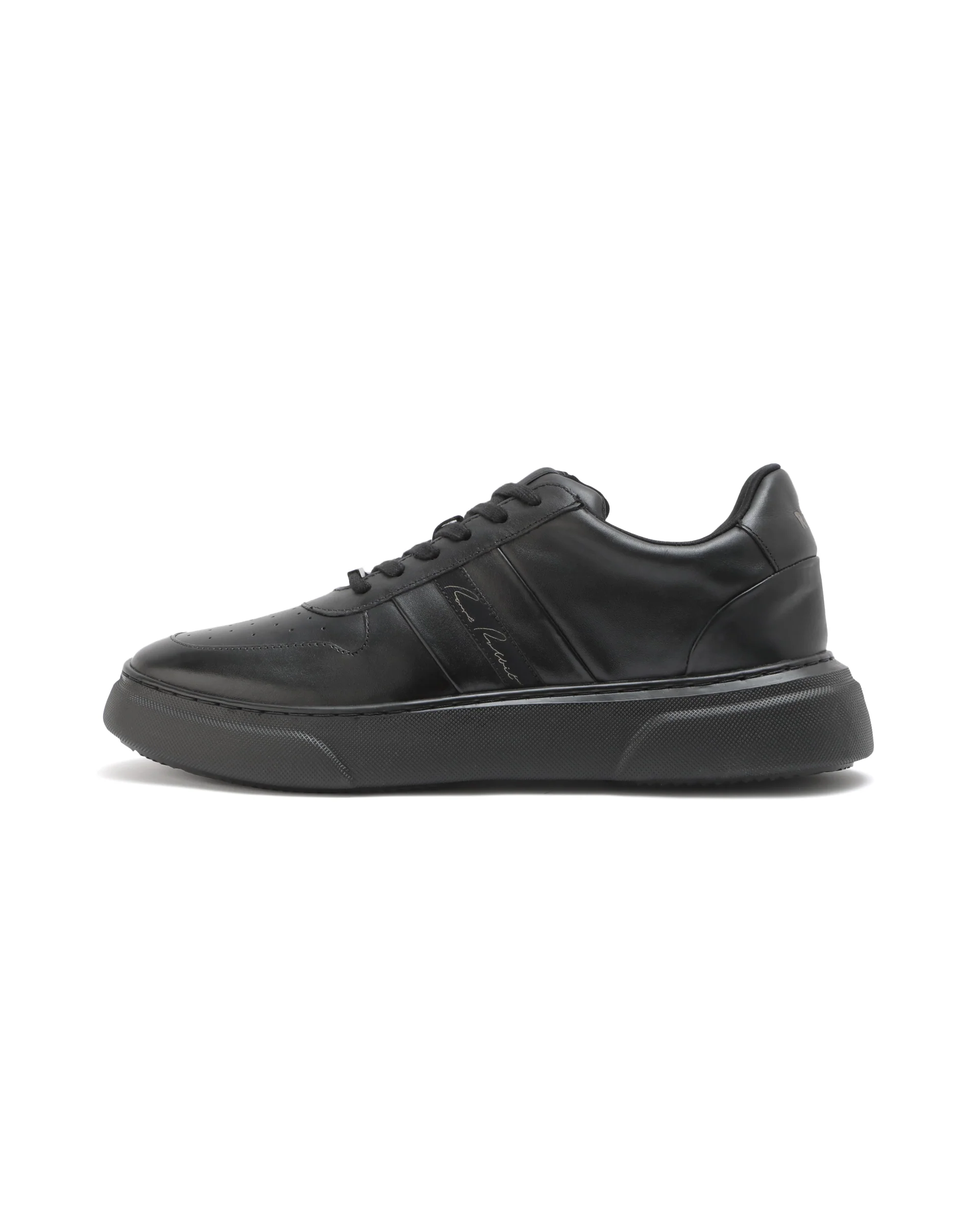 Rare Rabbit Mens Polaris Black Round Toe Low Top Lace-Up Sneaker Shoes - Image 11
