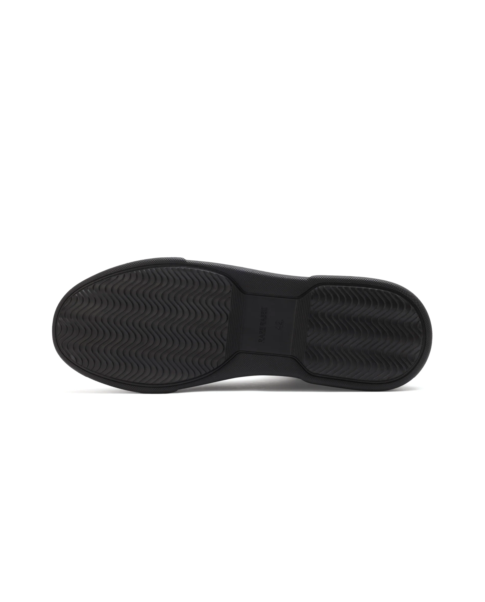 Rare Rabbit Mens Polaris Black Round Toe Low Top Lace-Up Sneaker Shoes - Image 7