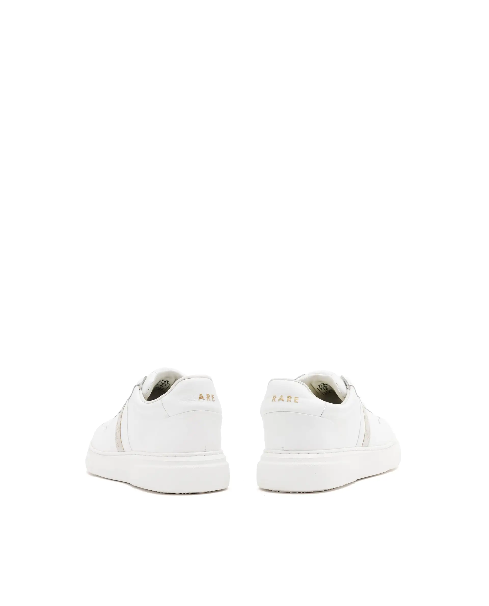 Rare Rabbit Mens Polaris White Round Toe Low Top Lace-Up Sneaker Shoes - Image 6