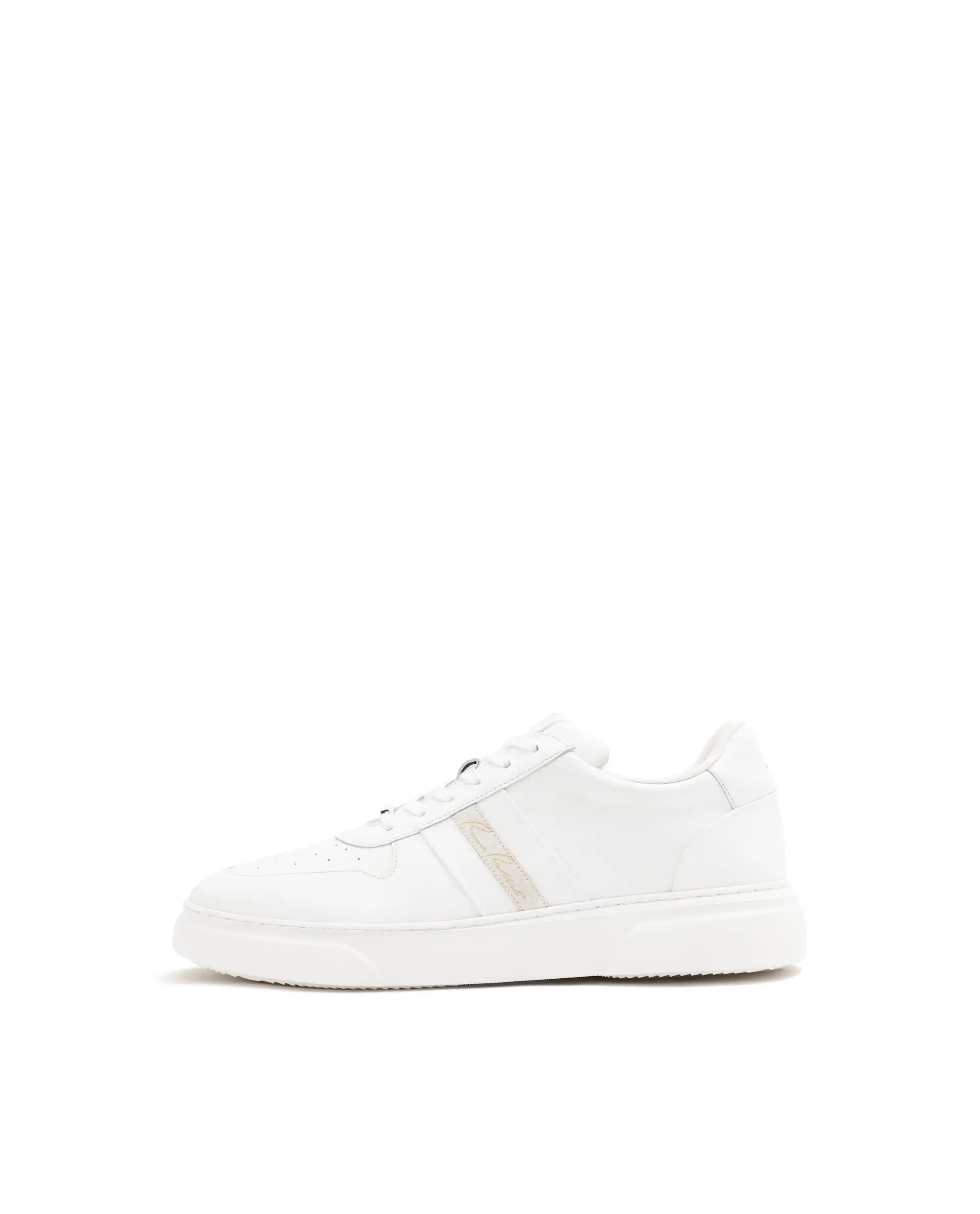 Rare Rabbit Mens Polaris White Round Toe Low Top Lace-Up Sneaker Shoes - Image 8