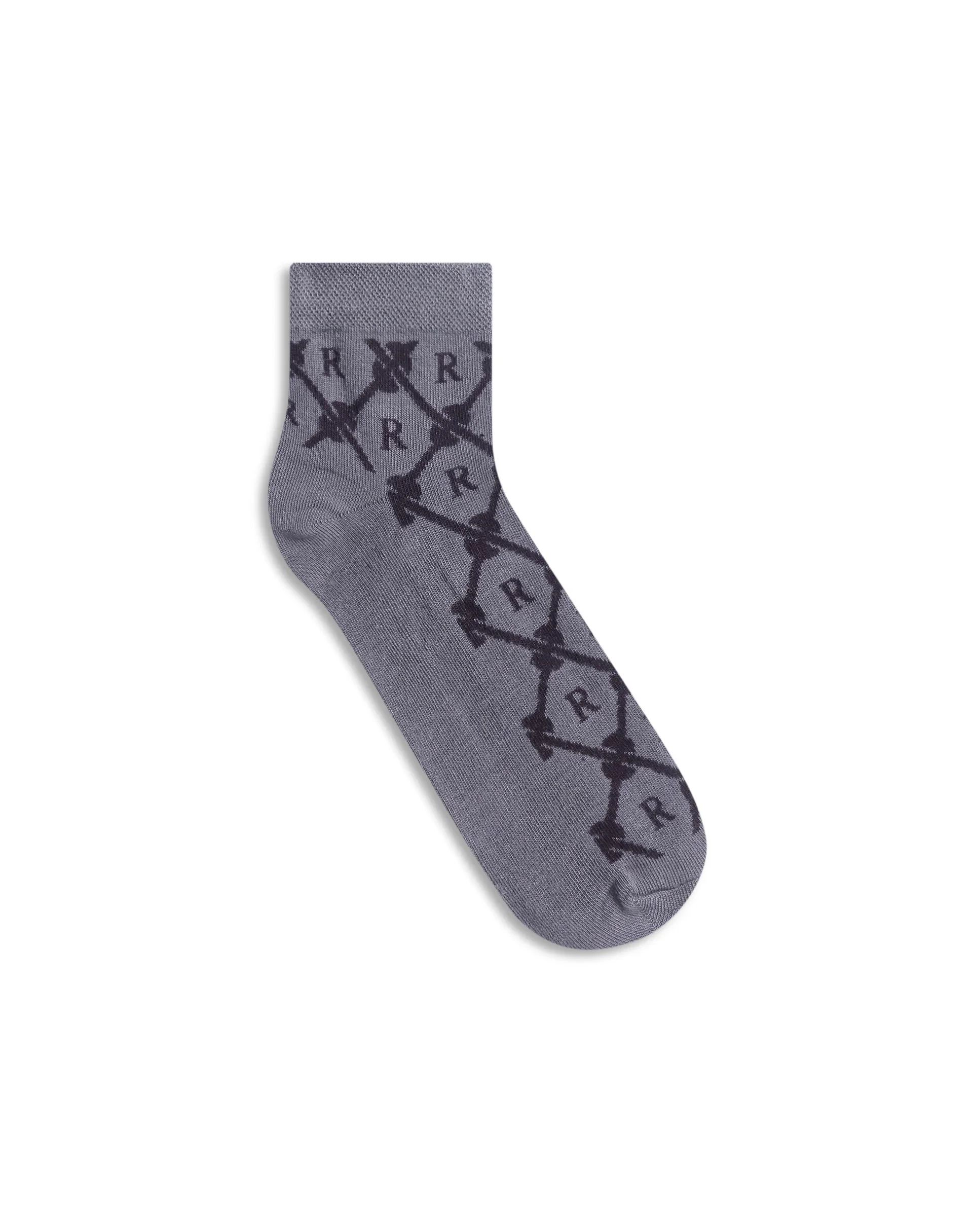 Rare Rabbit Men Polk & Mono Assorted High Ankle Socks - Image 3