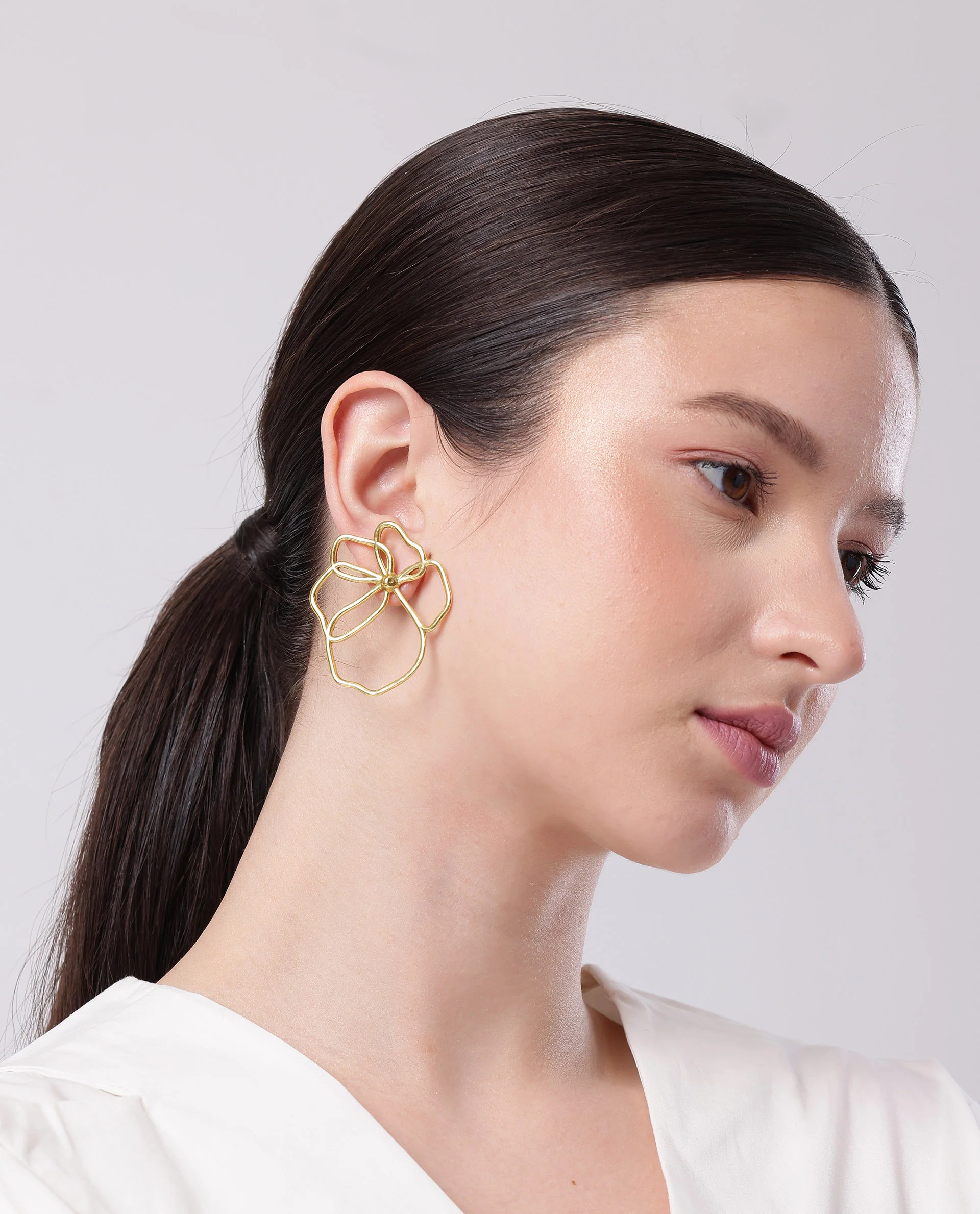 Rareism Women Poppy Gold Earring - Image 4