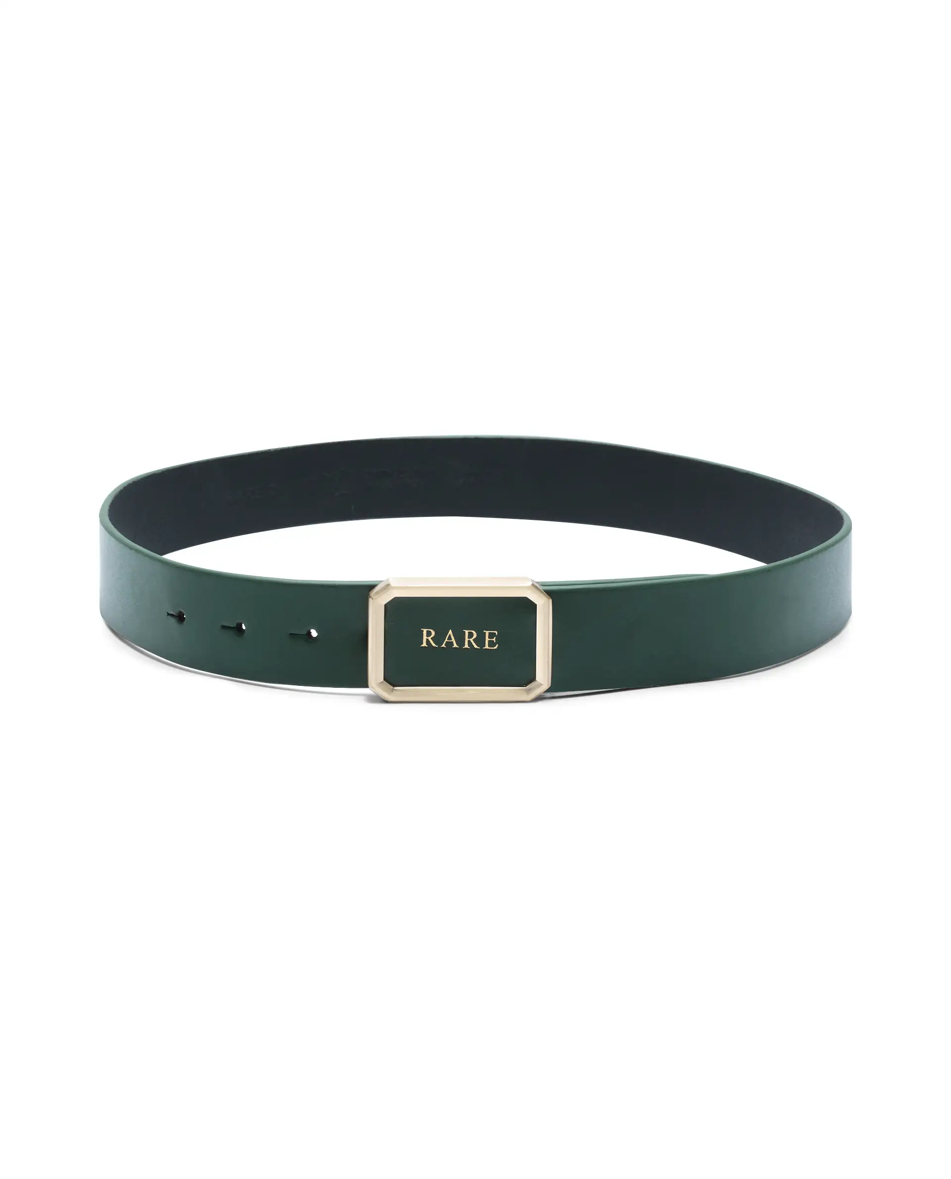 Rare Rabbit Men Poze Emrald Green Leather Belt - Image 4
