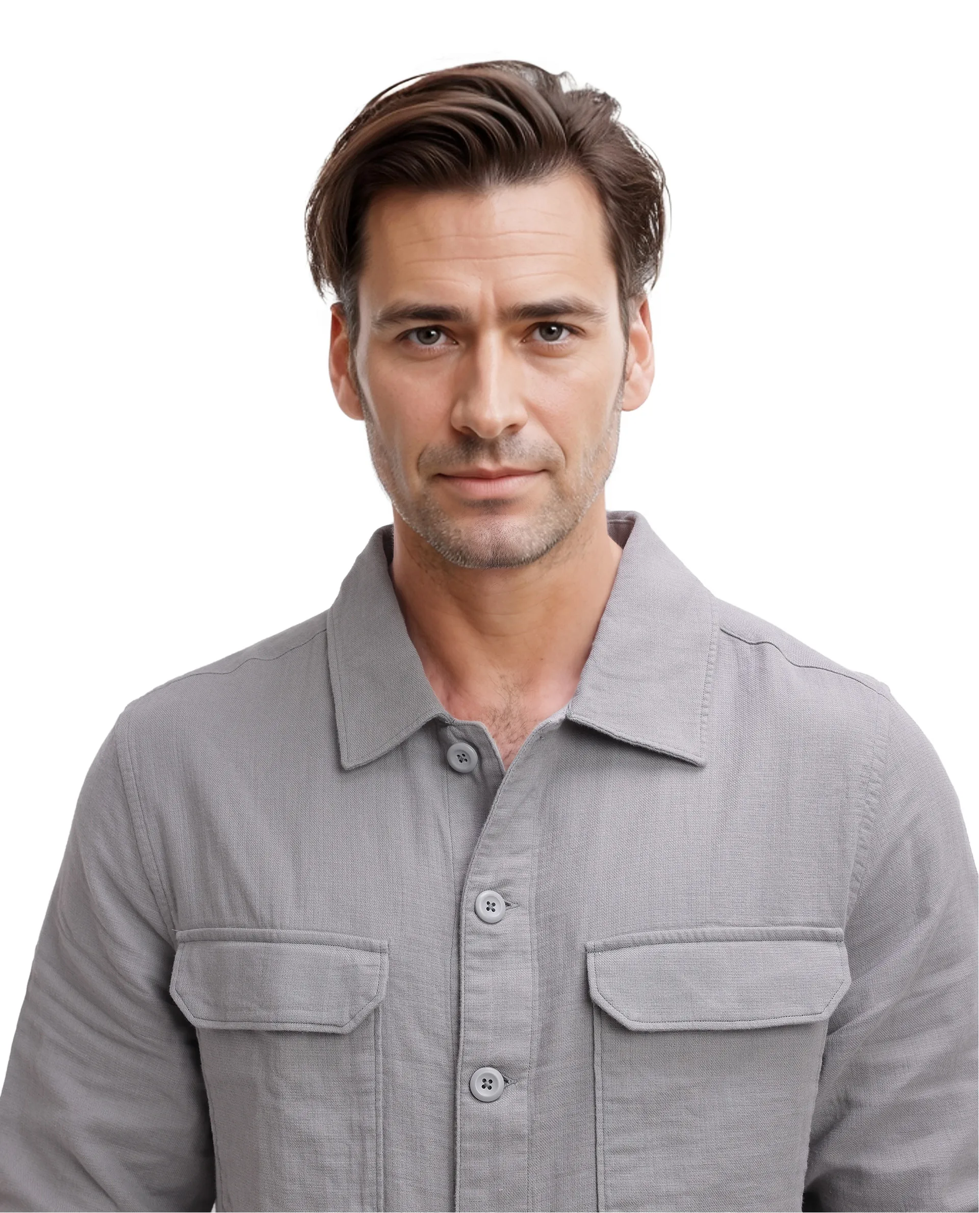 Rare Rabbit Men's Prest Dusky Brown Cotton Plain Regular Fit Full Sleeve Collared Shirt - Image 7