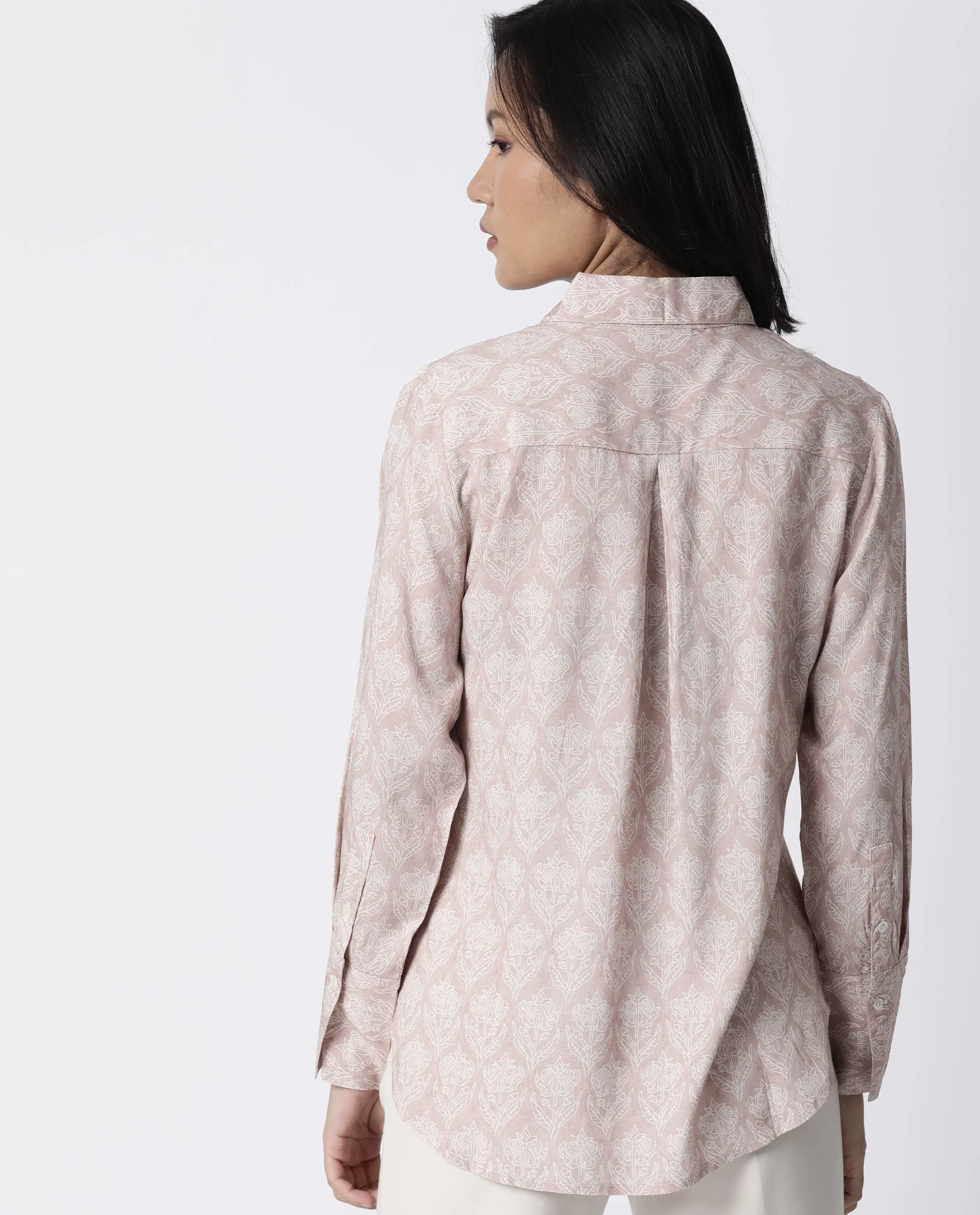 Rareism Women Pretty Pink Top Full Sleeves Printed - Image 10
