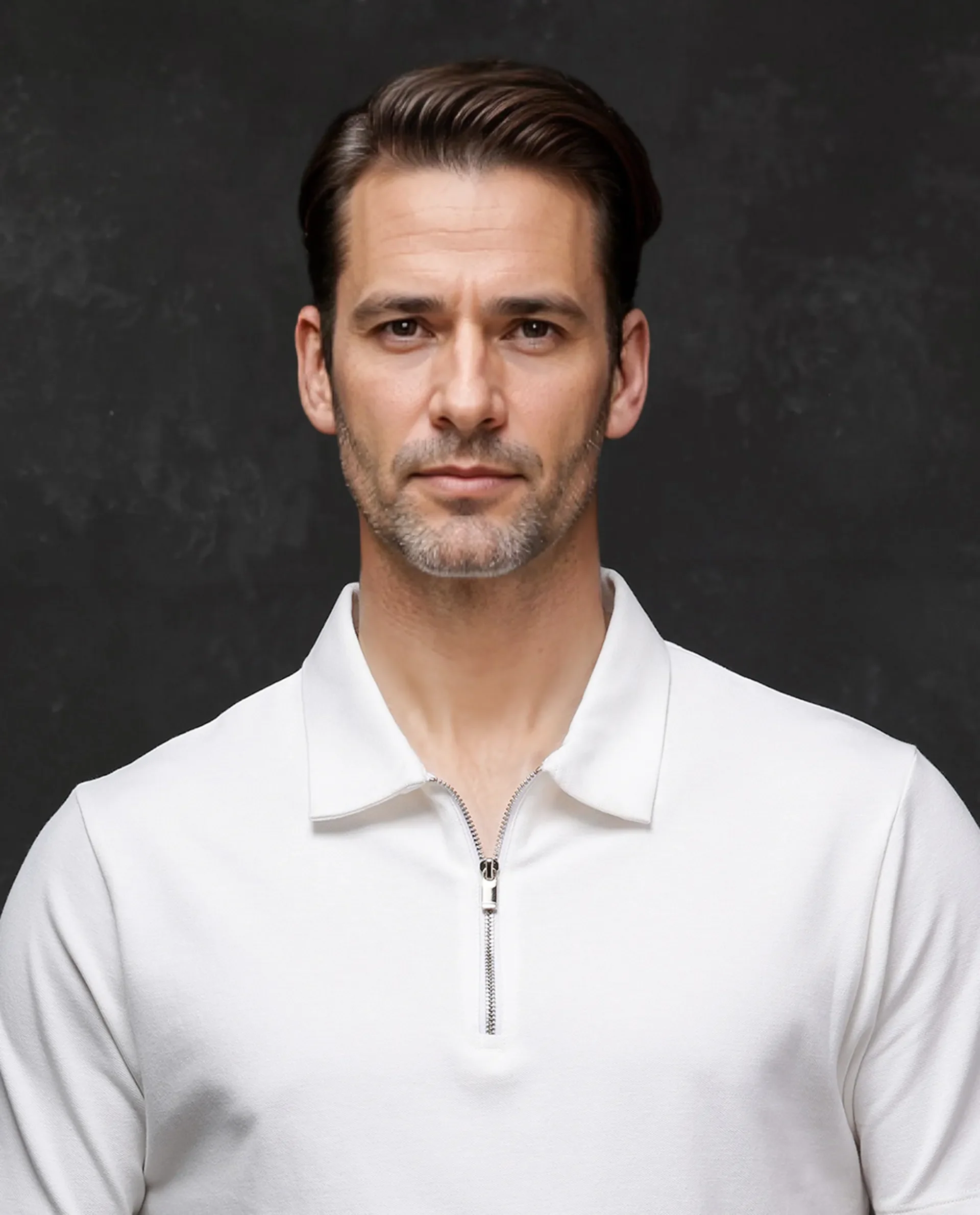 Rare Rabbit Men's Prin-2 White Cotton Plain Regular Fit Half Sleeve Polo - Image 5