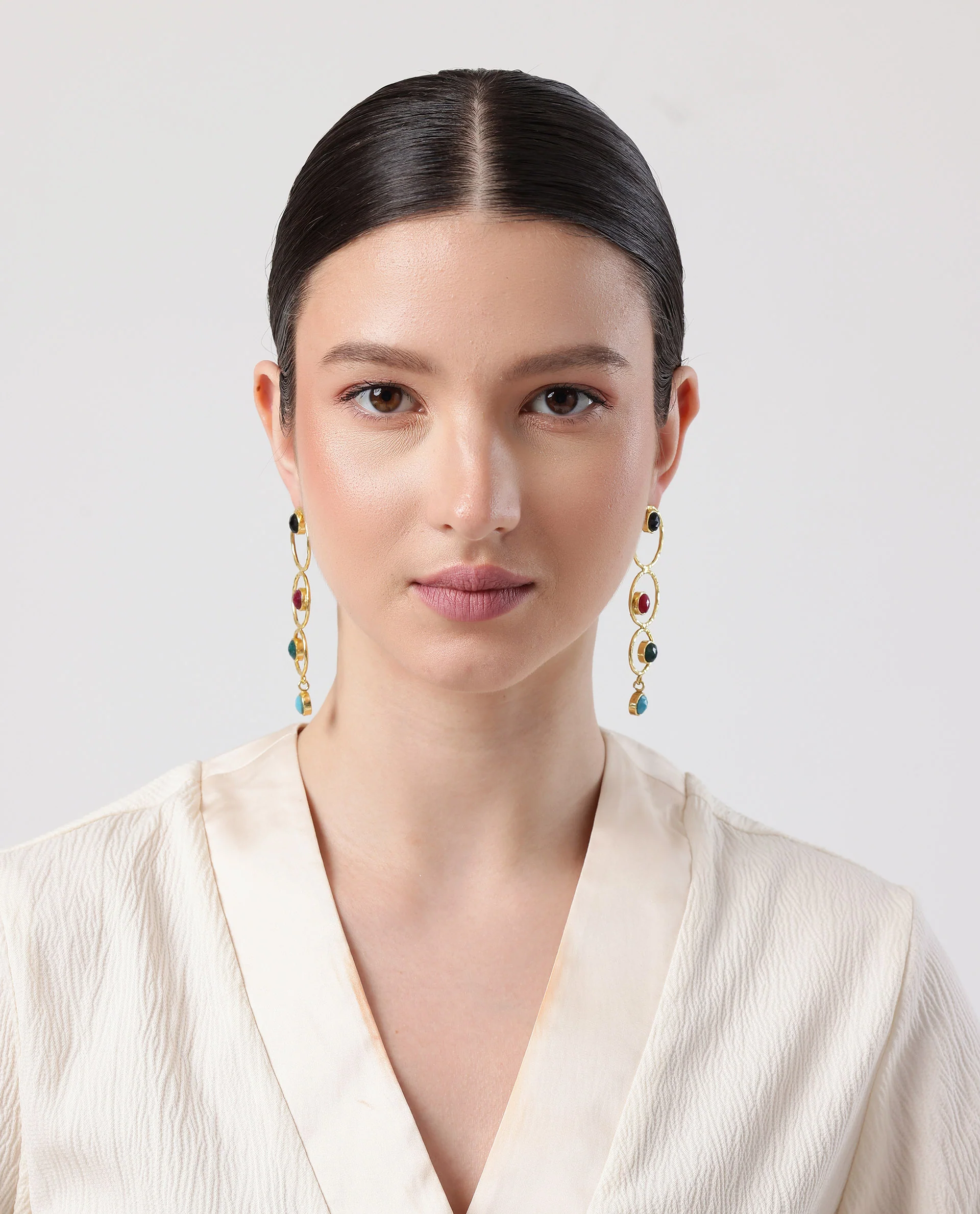 Rareism Women Prism Ear Gold Earring - Image 2