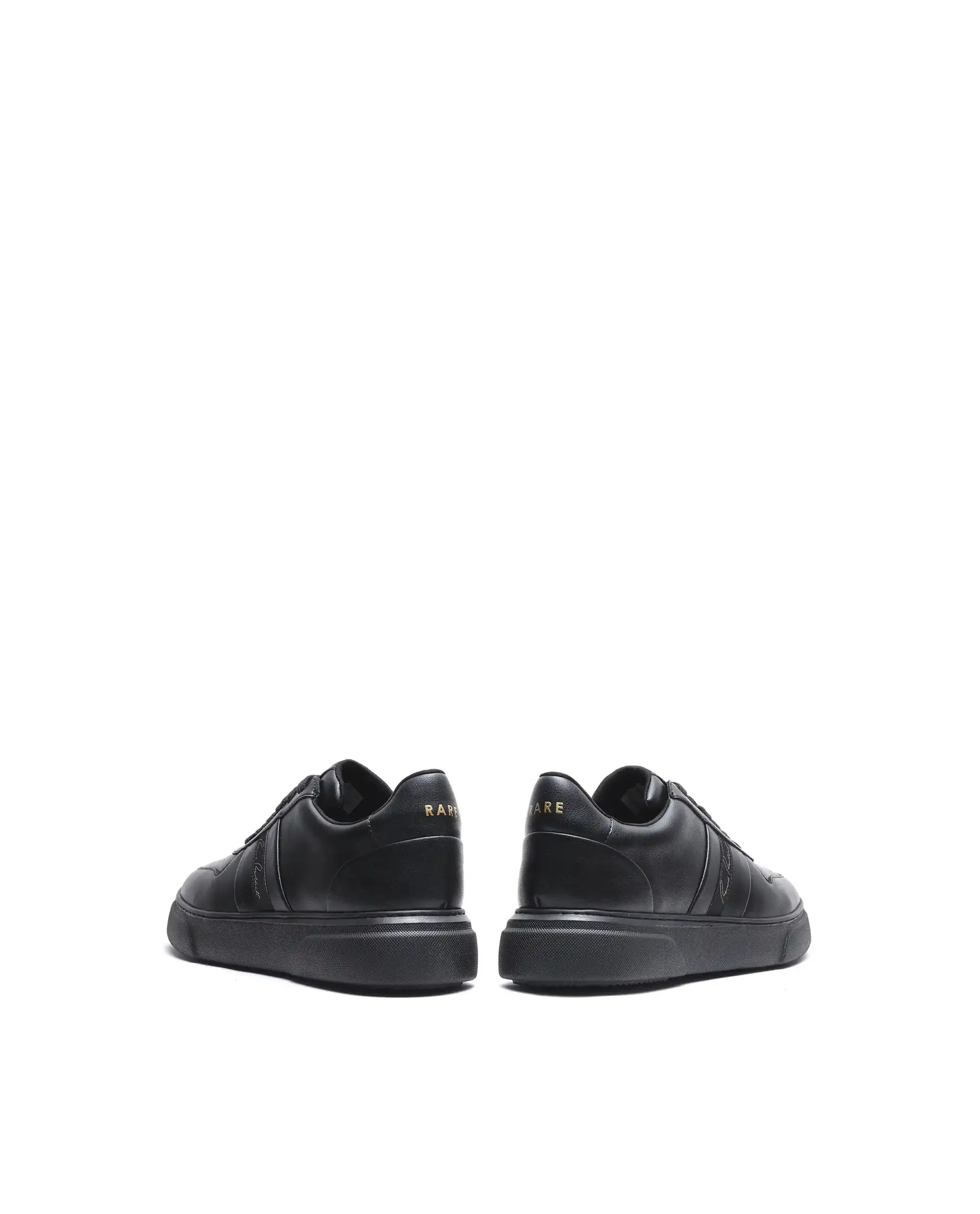 Rare Rabbit Men's Pulse Black Micro Leather Sneaker - Image 6