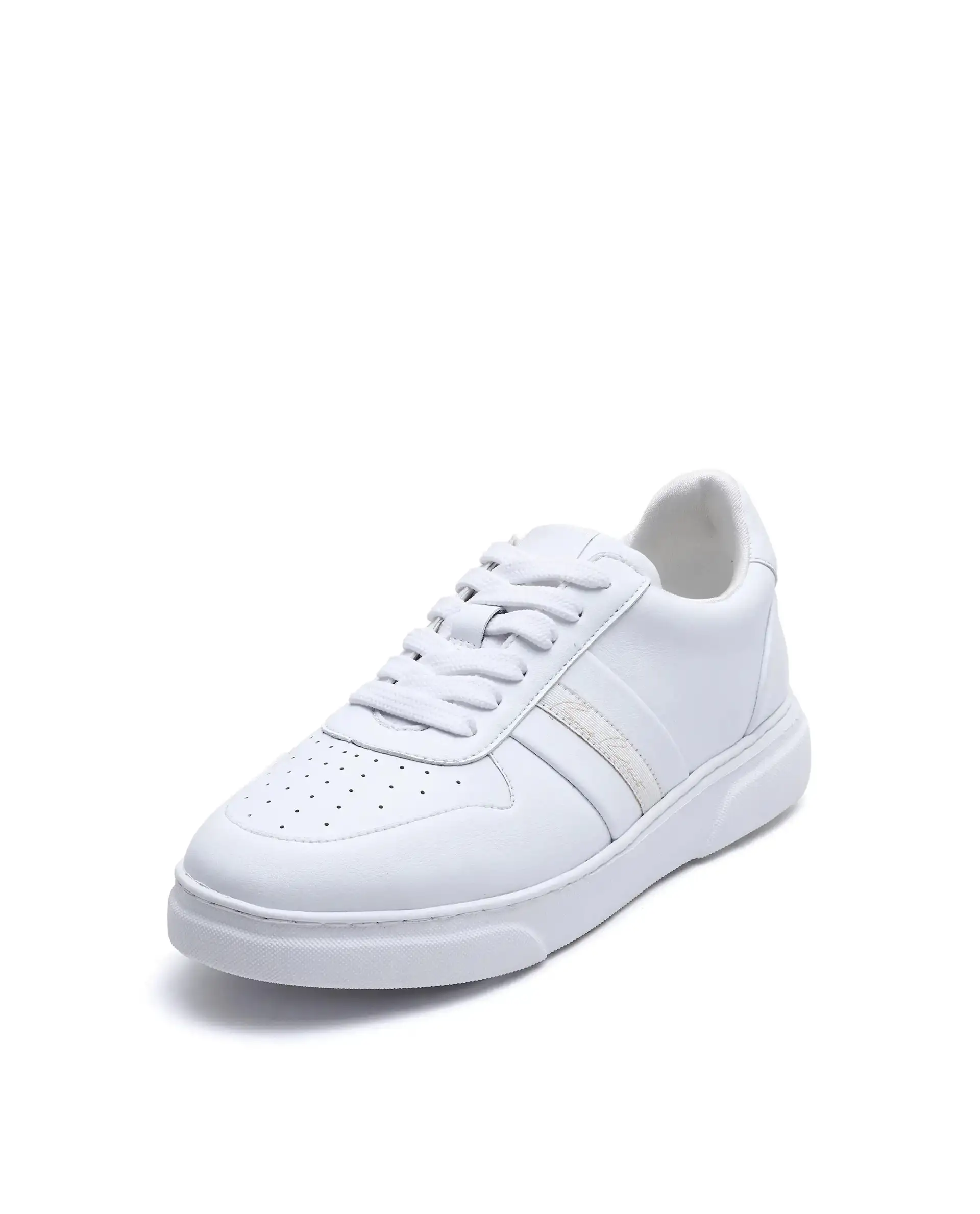 Rare Rabbit Men's Pulse White Micro Leather Sneaker - Image 4
