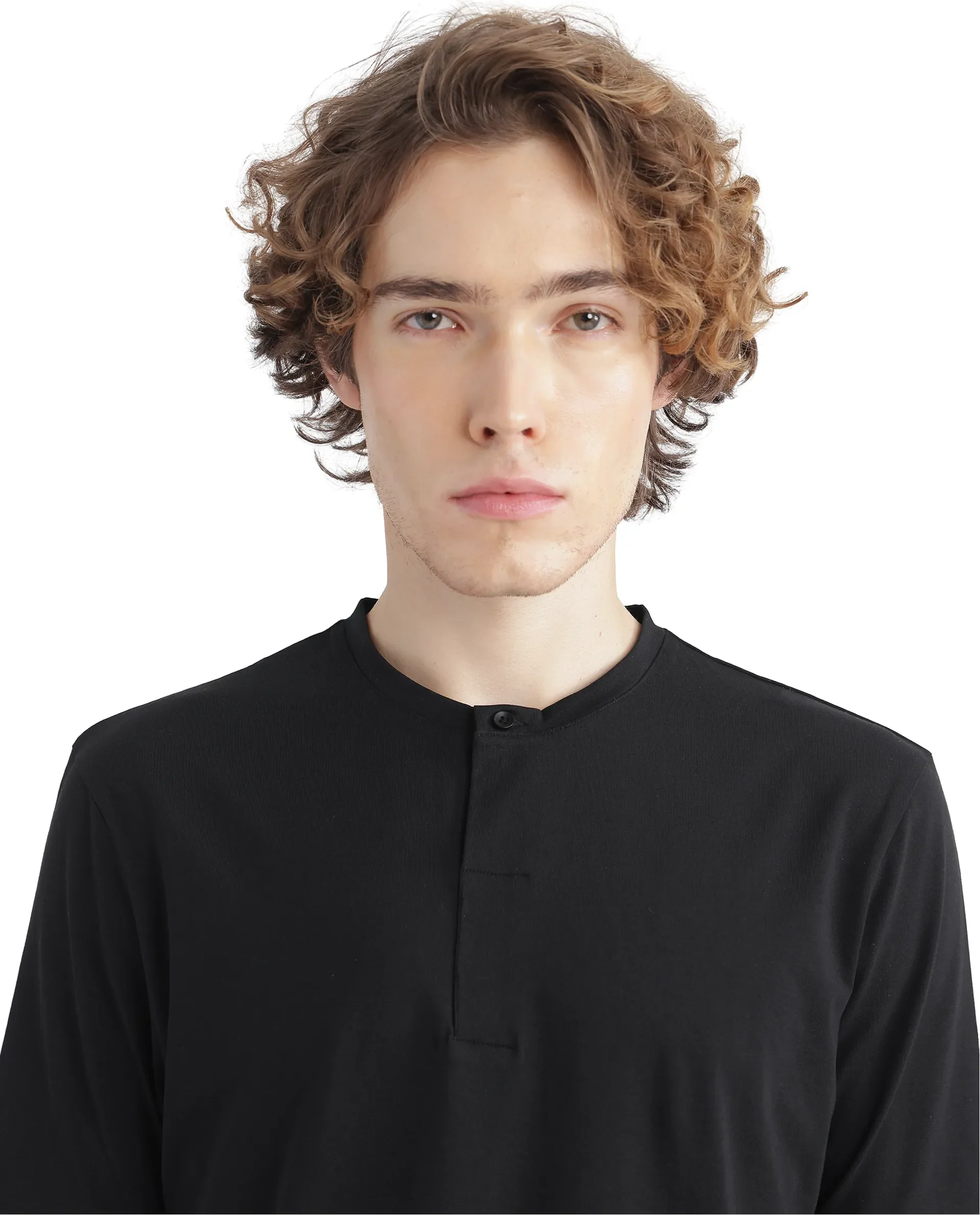 Rare Rabbit Men's Purt Black Cotton Blend Plain Regular Fit Half Sleeve Crew Neck T-Shirt - Image 2